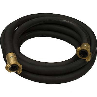 3/4 Inch Sand Blast Hose Assembly - 25FT Heavy Duty Black Abrasive Blasting Hose with Brass Fittings for Sandblasting, Media Blasting & Industrial Cleaning