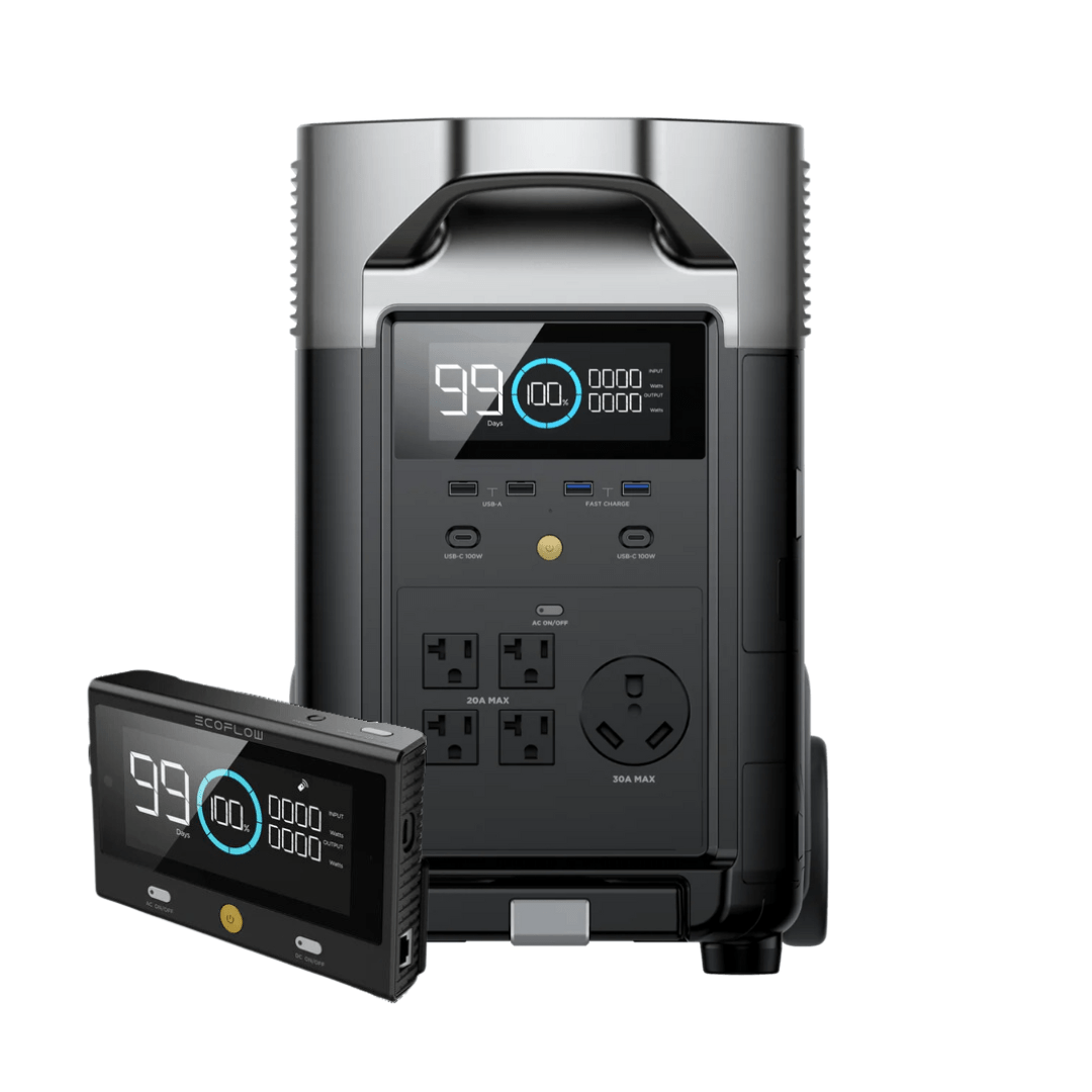 EcoFlow DELTA Pro Portable Power Station with Remote Control - Solar Generator for Home Backup, Camping & Outdoor Adventures