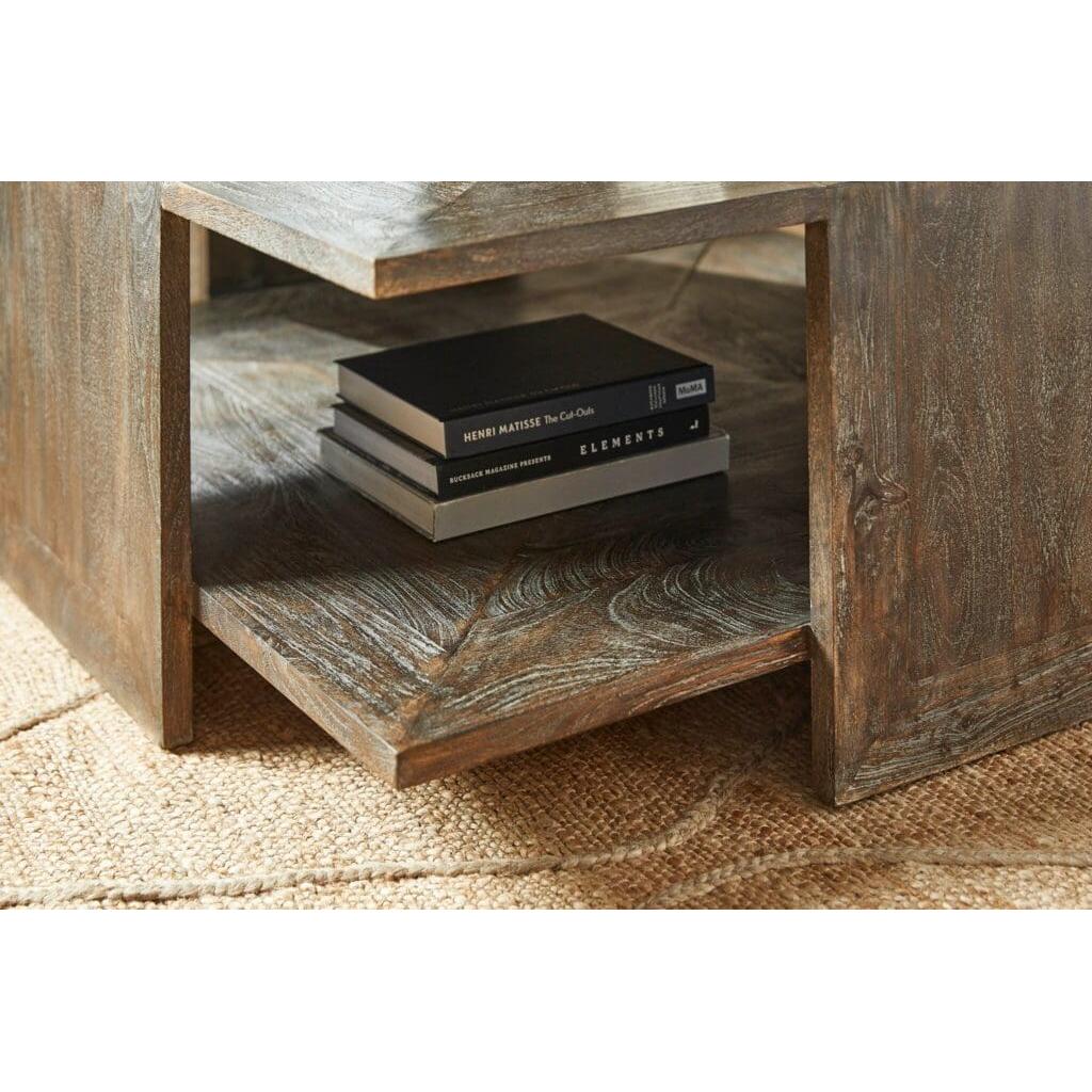 Cyan Design 11618 Alta 48 Inch Coffee Table - Cerused Coffee Bean Finish | Modern Living Room Center Table for Home Decor & Entertaining