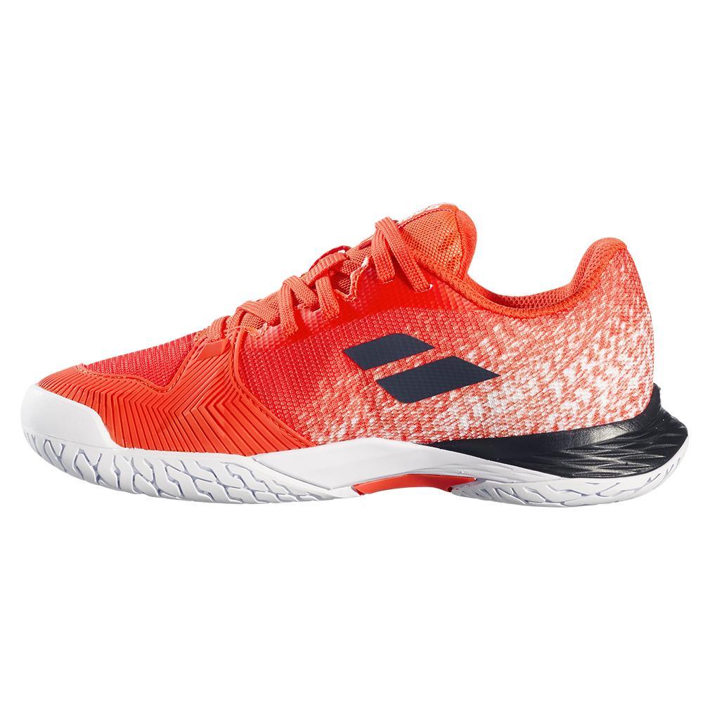 Juniors Jet Mach 3 All Court Tennis Shoes for Women & Girls - Lightweight Strike Red & White Sneakers for Tennis, Running, Gym Workouts & Casual Wear