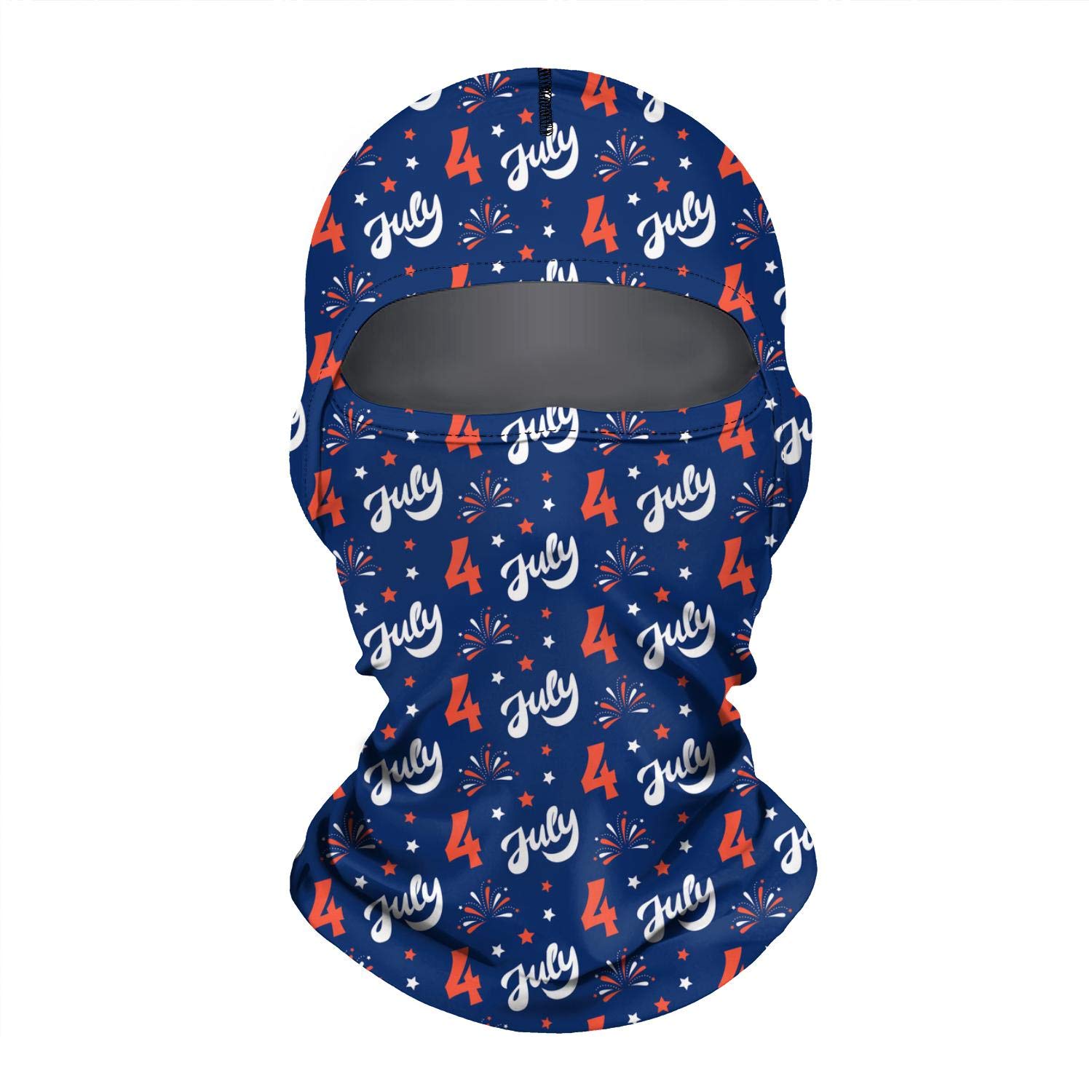Wind-Resistant Large American Flag with Machine Guns Print - Ski Mask Balaclava Face Cover for Men & Women - Perfect for Outdoor Activities, Motorcycle Riding, and Winter Sports