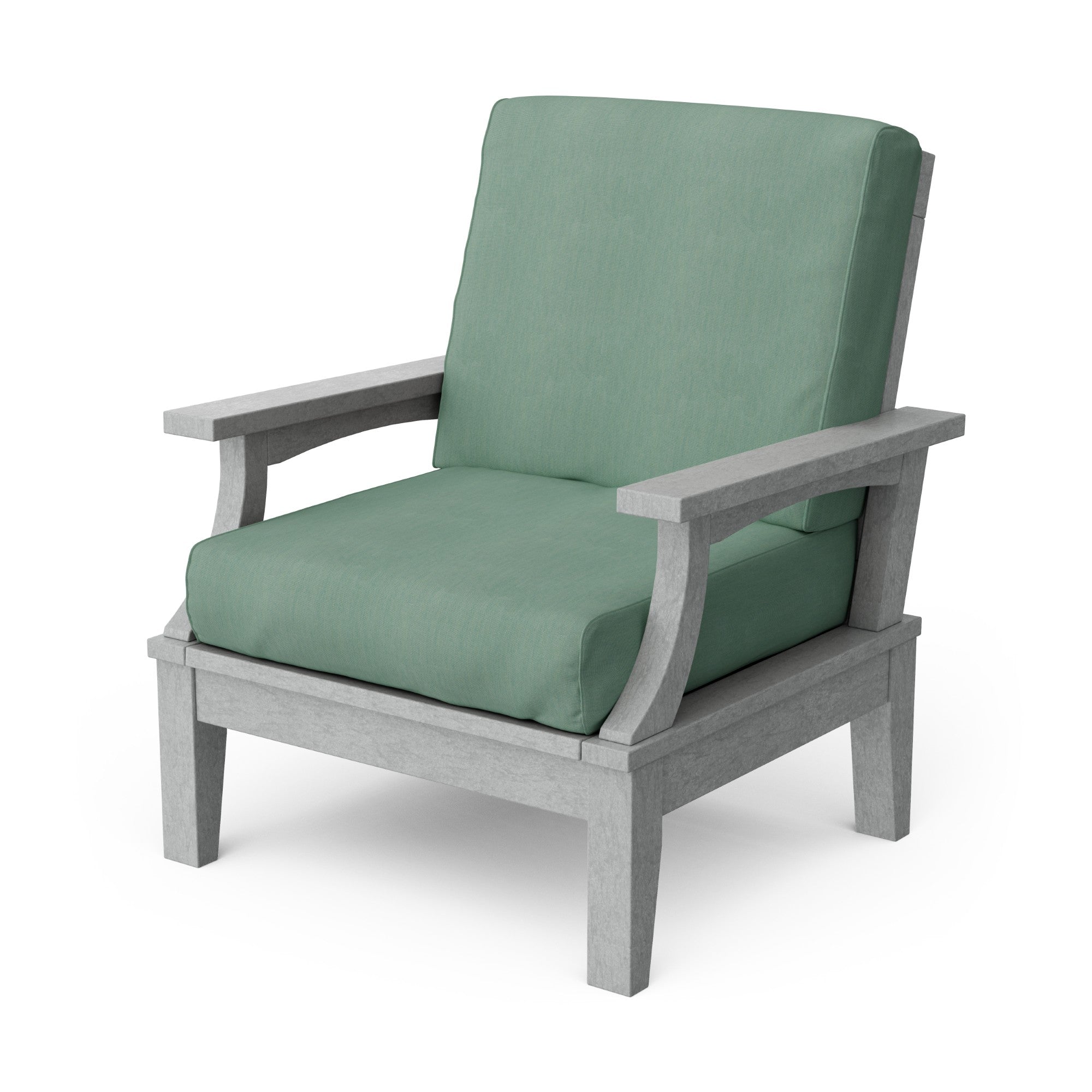 Heritage Deep Seating Patio Chair with Weather-Resistant Cushions - Outdoor Lounge Furniture for Garden, Poolside & Backyard Relaxation