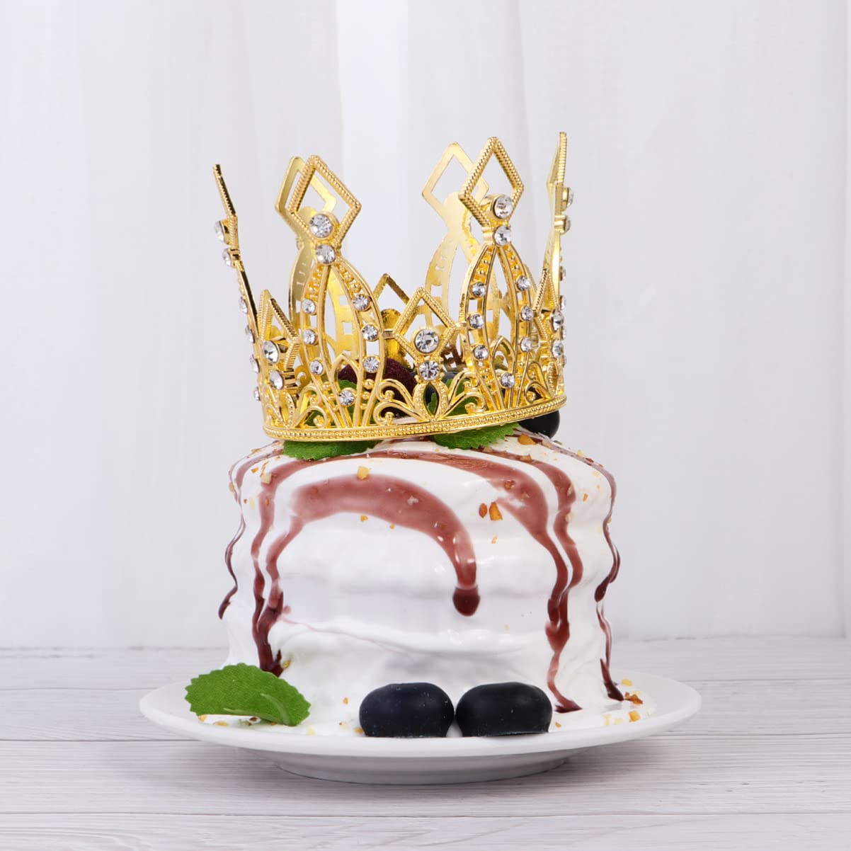 6 Pcs Baptism Cake Decorations Set - Turban Headbands for Birthday, Wedding & Dessert Crowns | Perfect for Girls' Parties, Baby Showers & Special Events