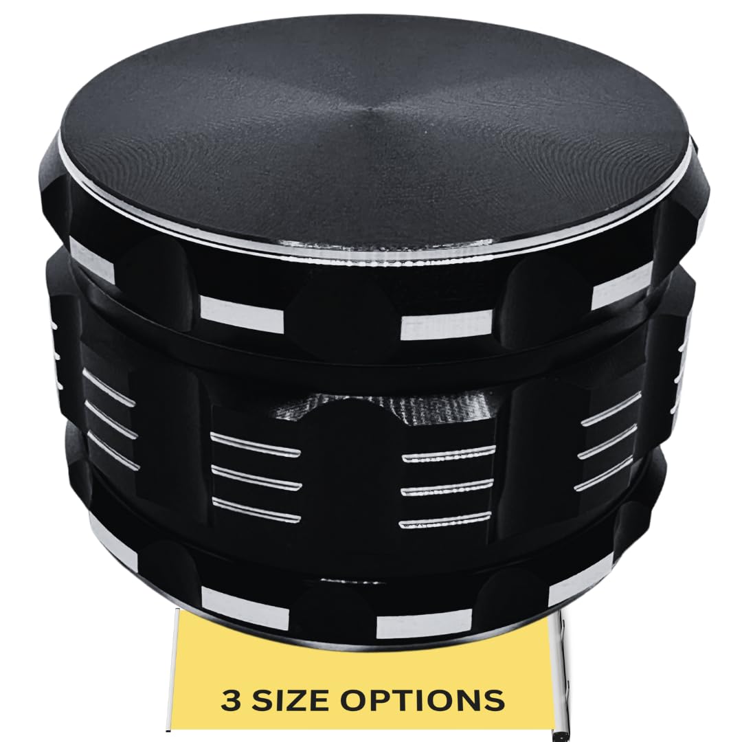 Premium 3 Inch Aluminum Alloy Herb Grinder - 3 Layer Spice Crusher with Pollen Catcher, Portable for Home & Travel Use | Perfect for Grinding Herbs, Spices & Tobacco