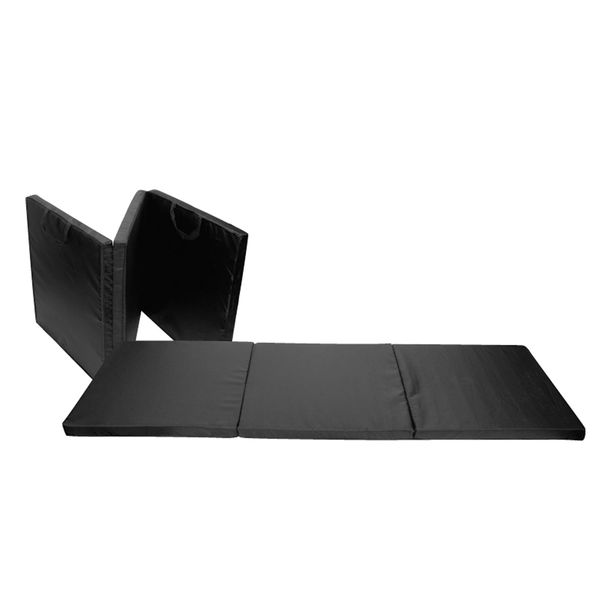 Tri Fold Exercise Mat - Non-Slip Yoga Mat for Home Workouts, Gym & Travel - Lightweight & Portable Fitness Mat for Yoga, Pilates & Stretching