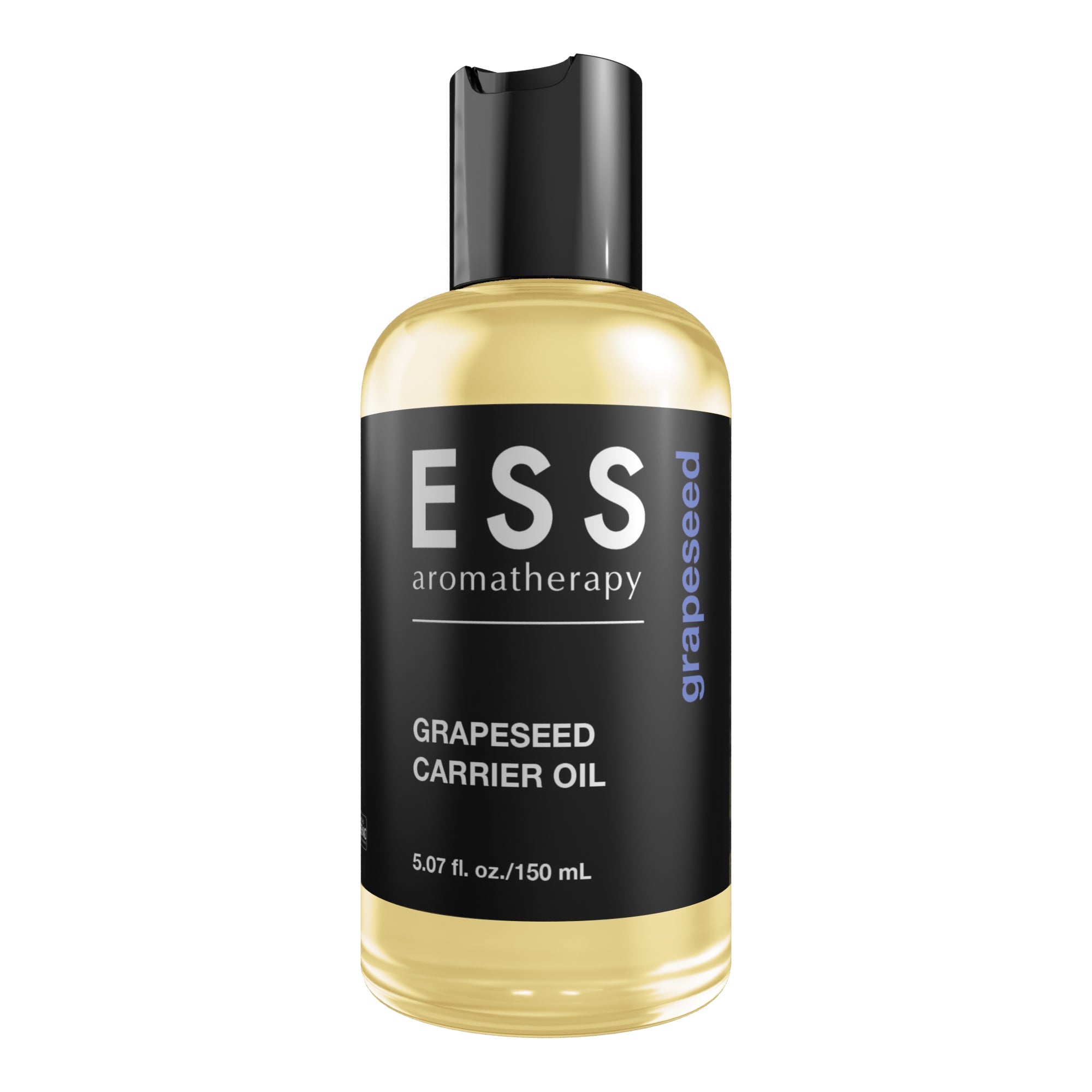 Pure Grapeseed Carrier Oil for Skin & Hair Care - Cold Pressed, Natural & Organic - Perfect for Massage, Aromatherapy & DIY Beauty Products