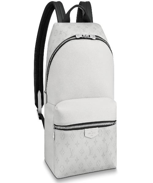 LV Discovery Backpack PM Taiga Leather Monogram White - Luxury Designer Backpack for Travel, Work & Everyday Use