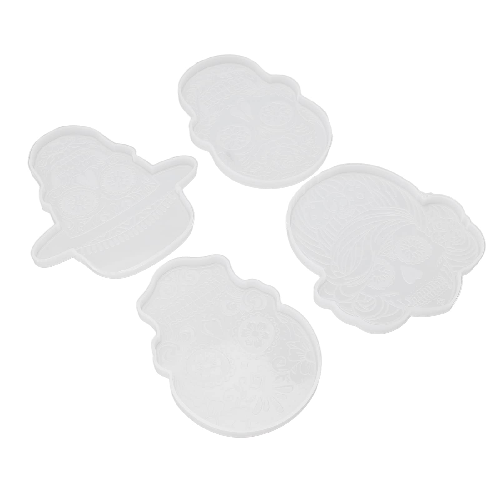 WEYI DIY Skull Silicone Molds - Reusable & Durable Halloween Baking Molds for Crafts, Cupcakes, Candles, Soap Making - Flexible Food Grade Silicone for Home Decor & Party Supplies
