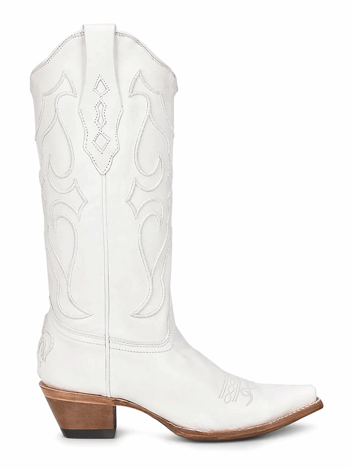 Corral Z5046 Women's Embroidered Western Cowboy Boots in White - Perfect for Country Dancing, Rodeos & Western Fashion