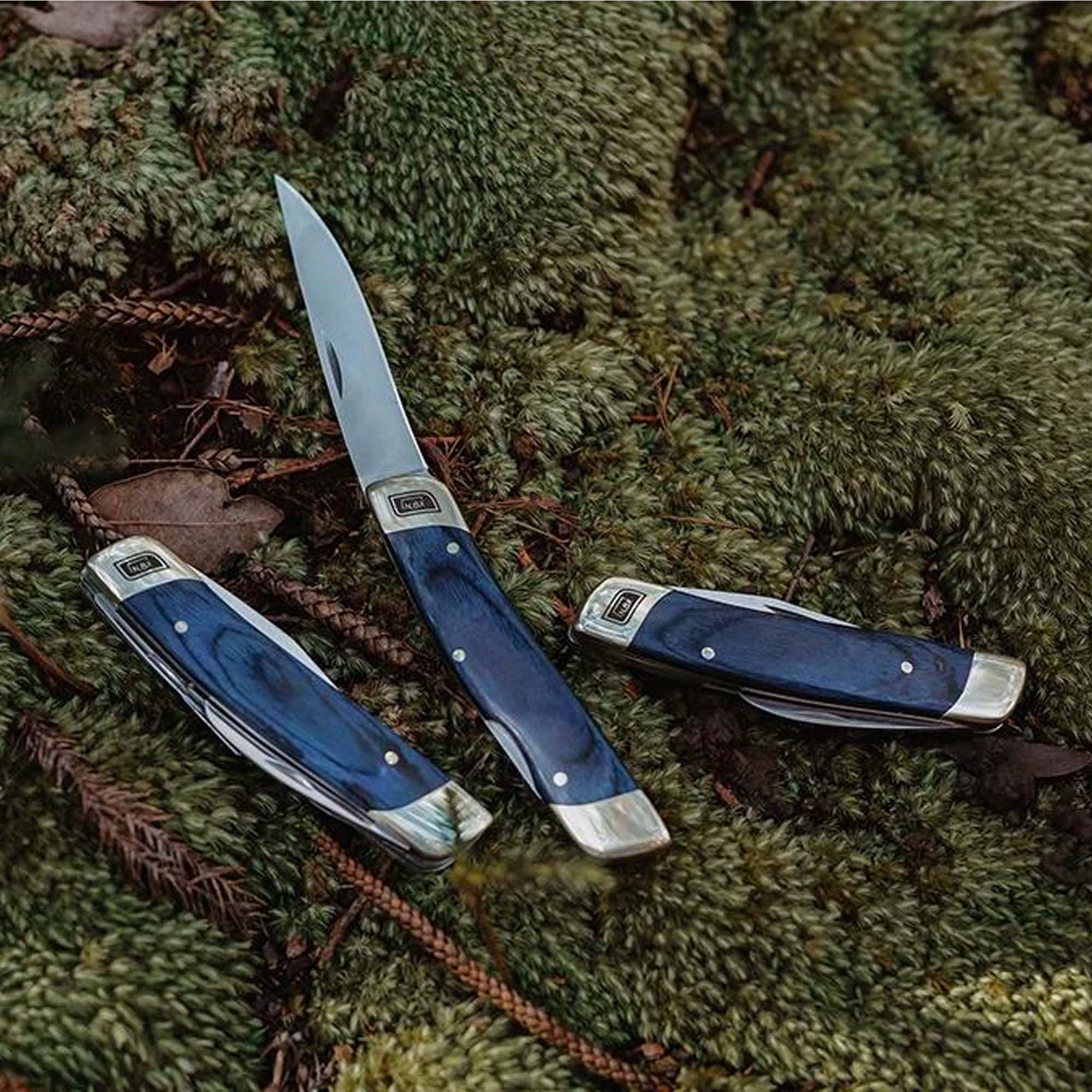 Best Double Blade Folding Pocket Knife - Stainless Steel Camping & Survival Tool for Outdoor Adventures, Hiking, Hunting, and Everyday Carry (EDC)