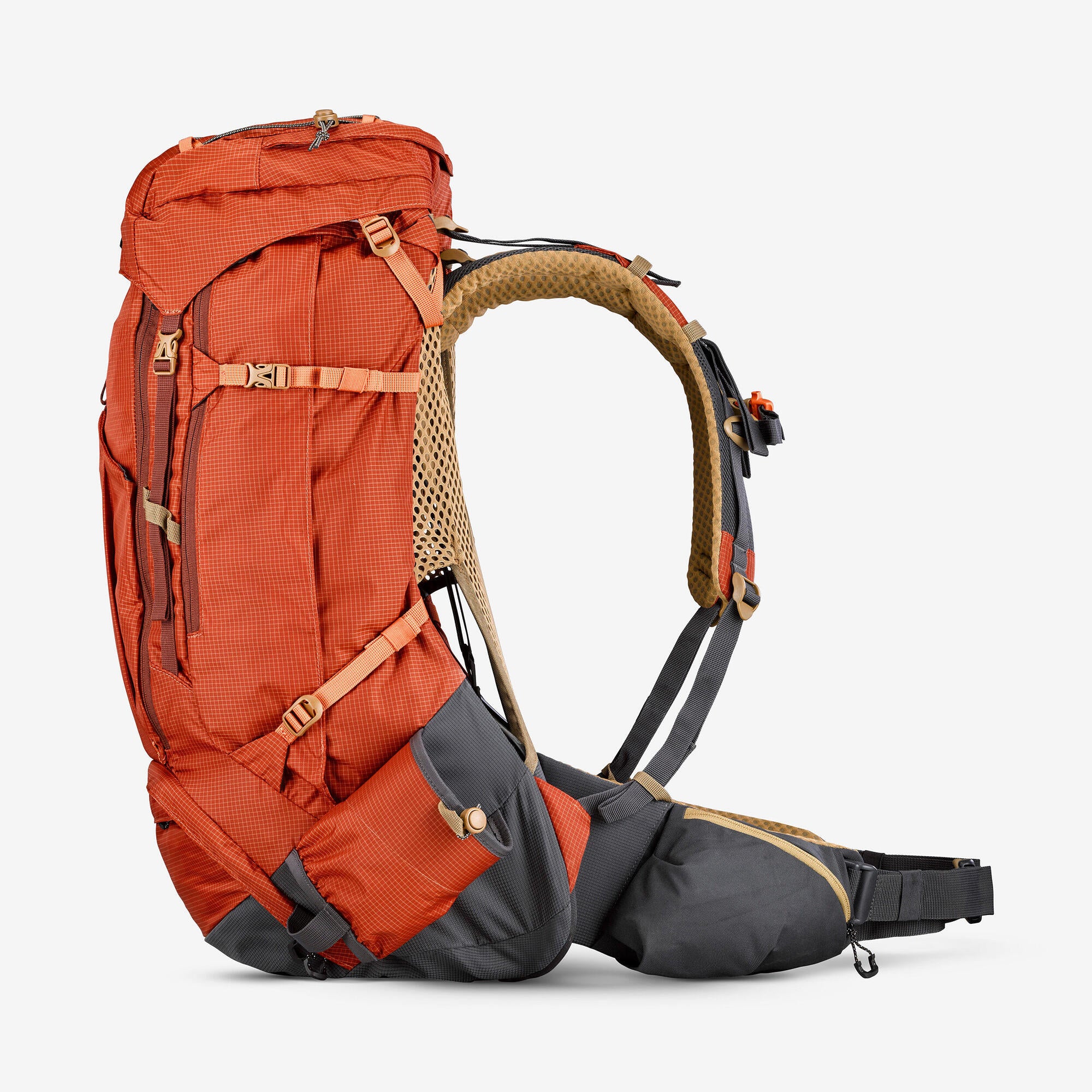 Simond MT500 Air 60+10L Men's Hiking Backpack - Lightweight Water-Resistant Outdoor Backpack for Camping, Trekking & Travel Adventures