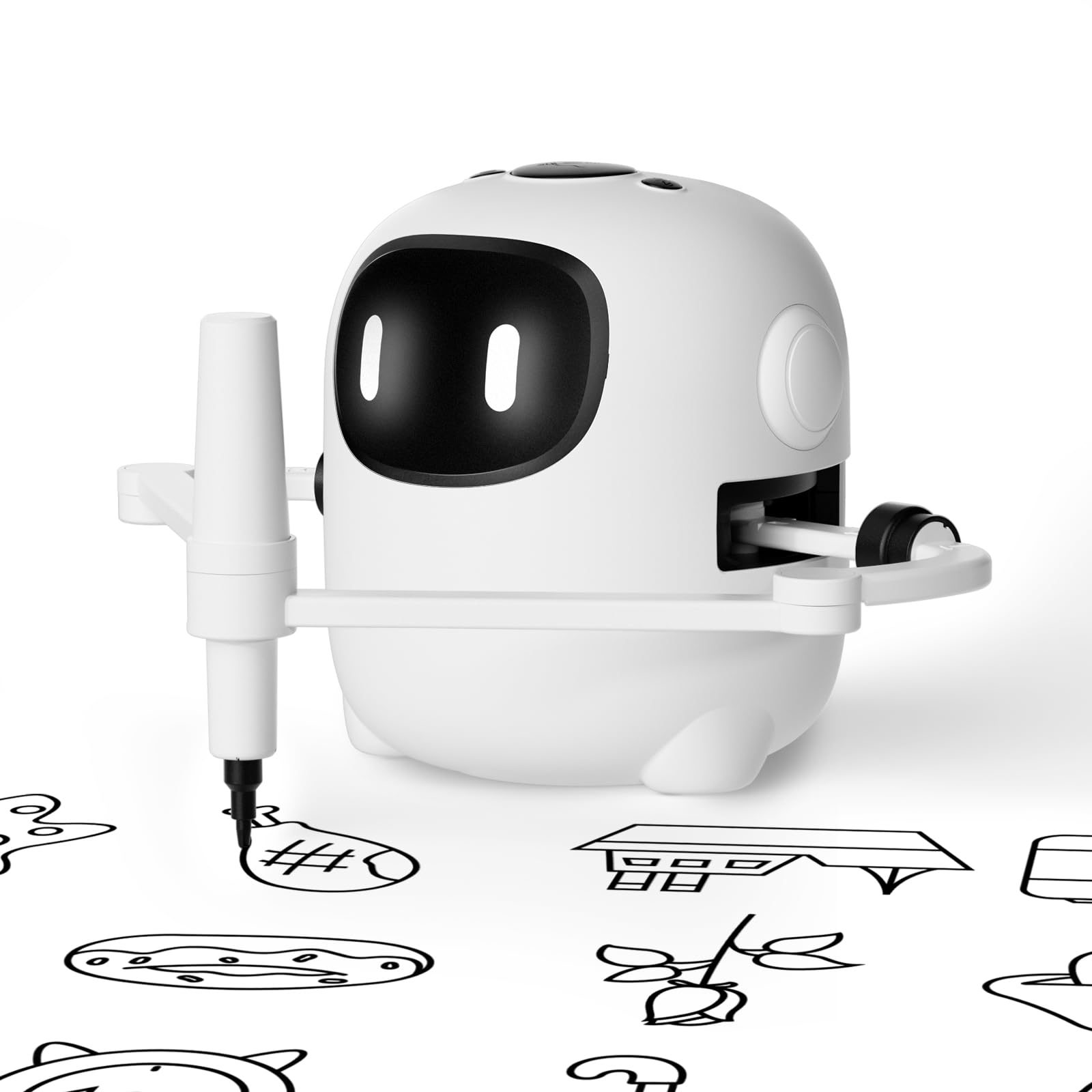Interactive Drawing Robot for Kids with 150 Cards - Educational Voice-Activated Drawing Machine, Montessori Learning Toy for Ages 3-8 | Perfect Birthday Gift for Boys & Girls, Creative Art Activity for Home & Classroom Use