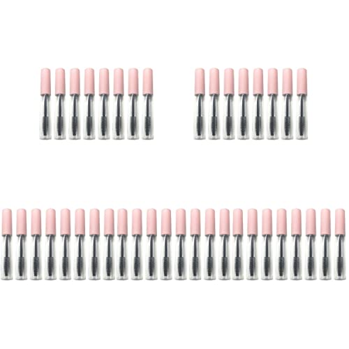 Beaupretty 5 Pack Refillable Empty Mascara Tubes with Eyelash Wands - Reusable Lash Serum Containers for DIY Eyelash Extensions & Beauty Salon Use
