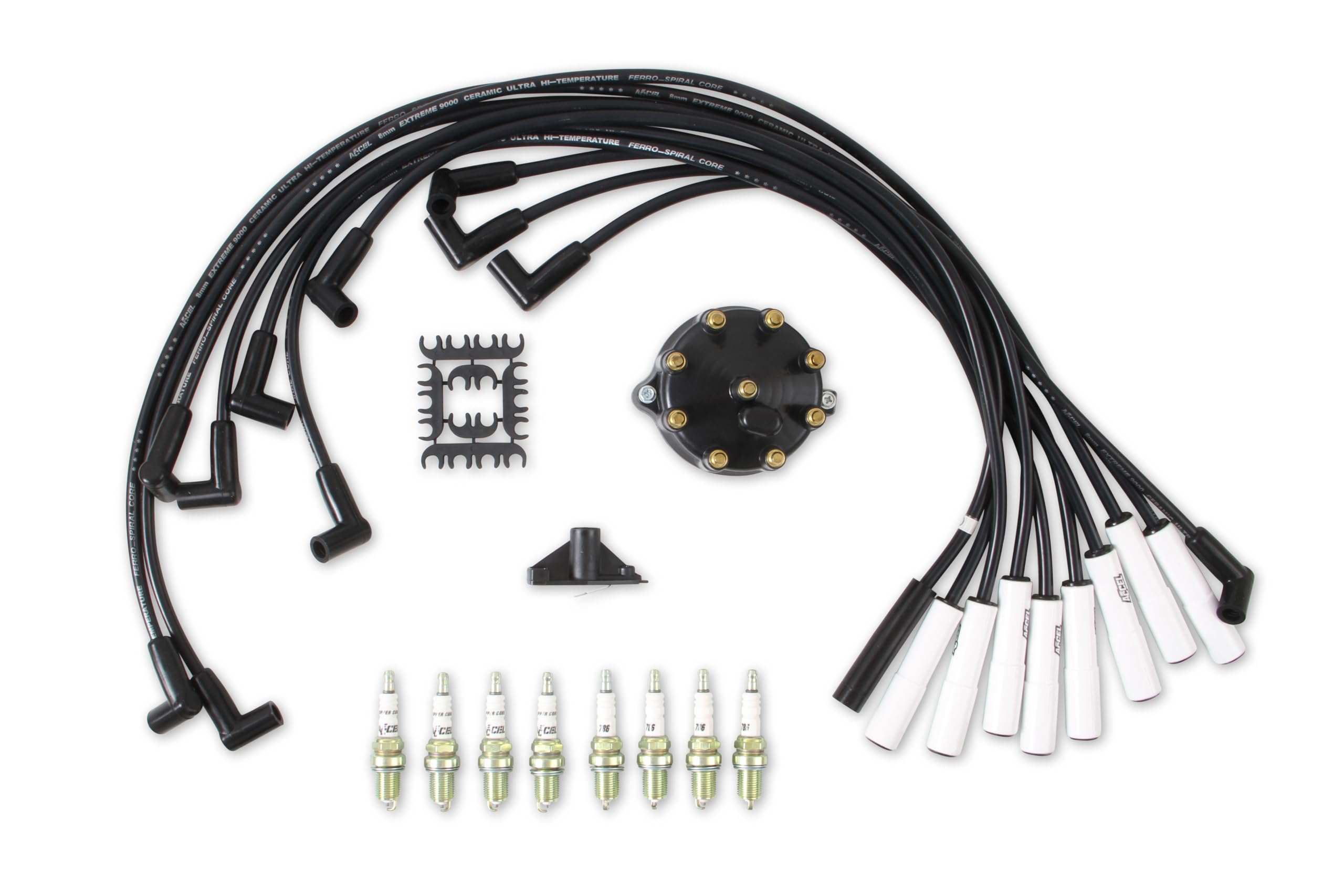 ACCEL TST11 Ignition Tune Up Kit - High Performance Spark Plug Wires & Coil Set for Ford, Chevy, Dodge | Perfect for Engine Maintenance & Performance Upgrades