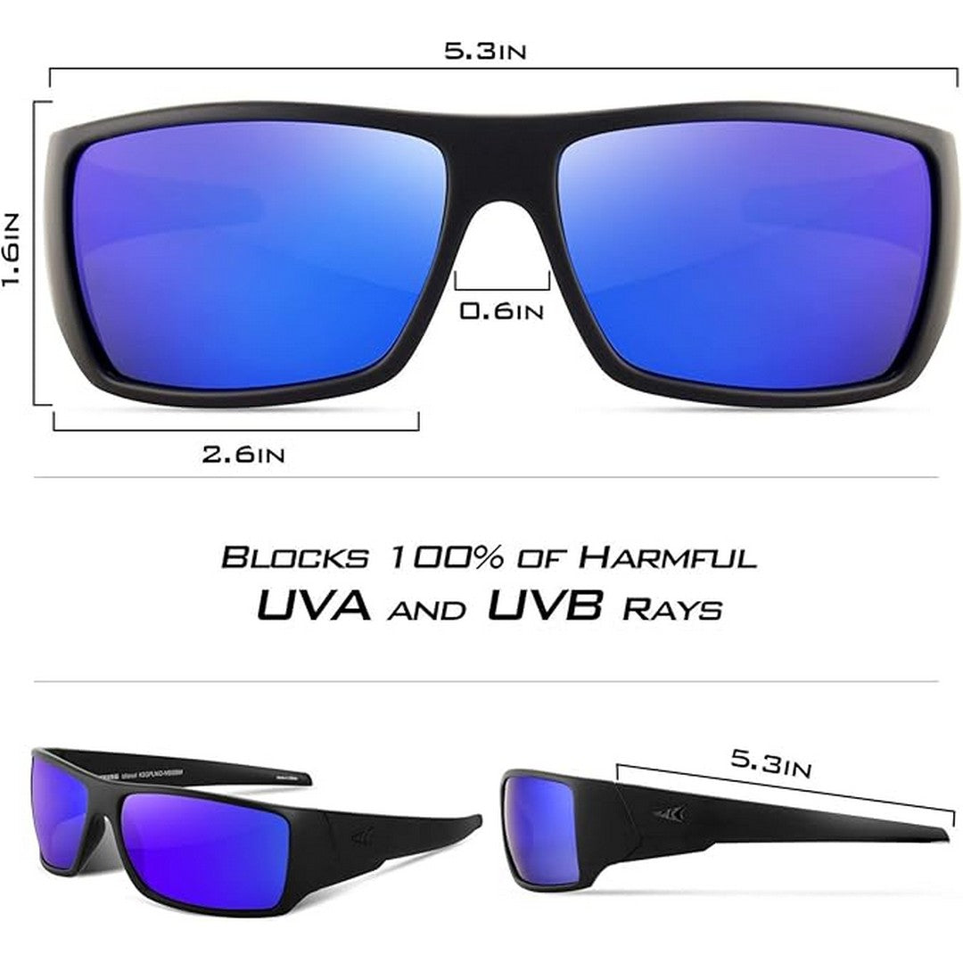 Polarized Sports Sunglasses for Men & Women - UV Protection, Lightweight & Anti-Glare for Driving, Cycling, Running, Hiking & Outdoor Activities