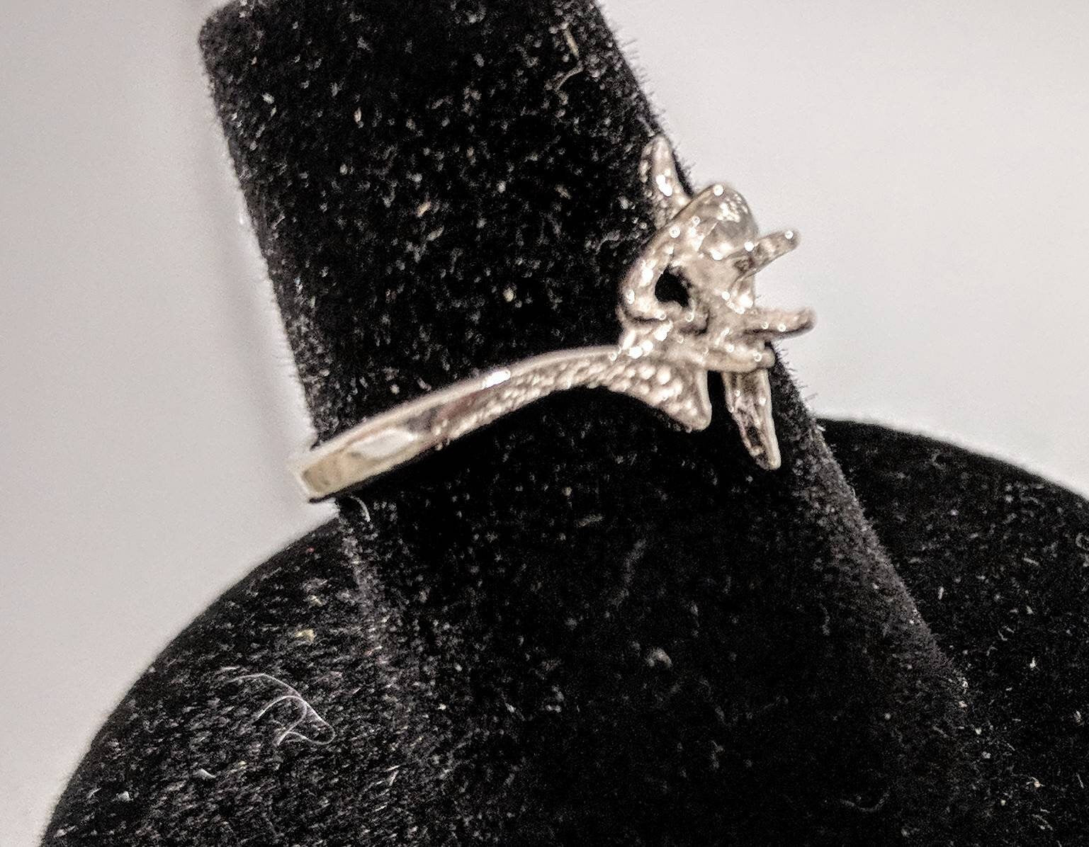 Sterling Silver or 14kt Gold 4mm 5mm 6mm Round Textured Tri Deco Pre-Notched Blank Ring Shank - Size 5 6 7 8 (163 261/143 261) - Perfect for Jewelry Making, DIY Crafting, and Custom Ring Designs