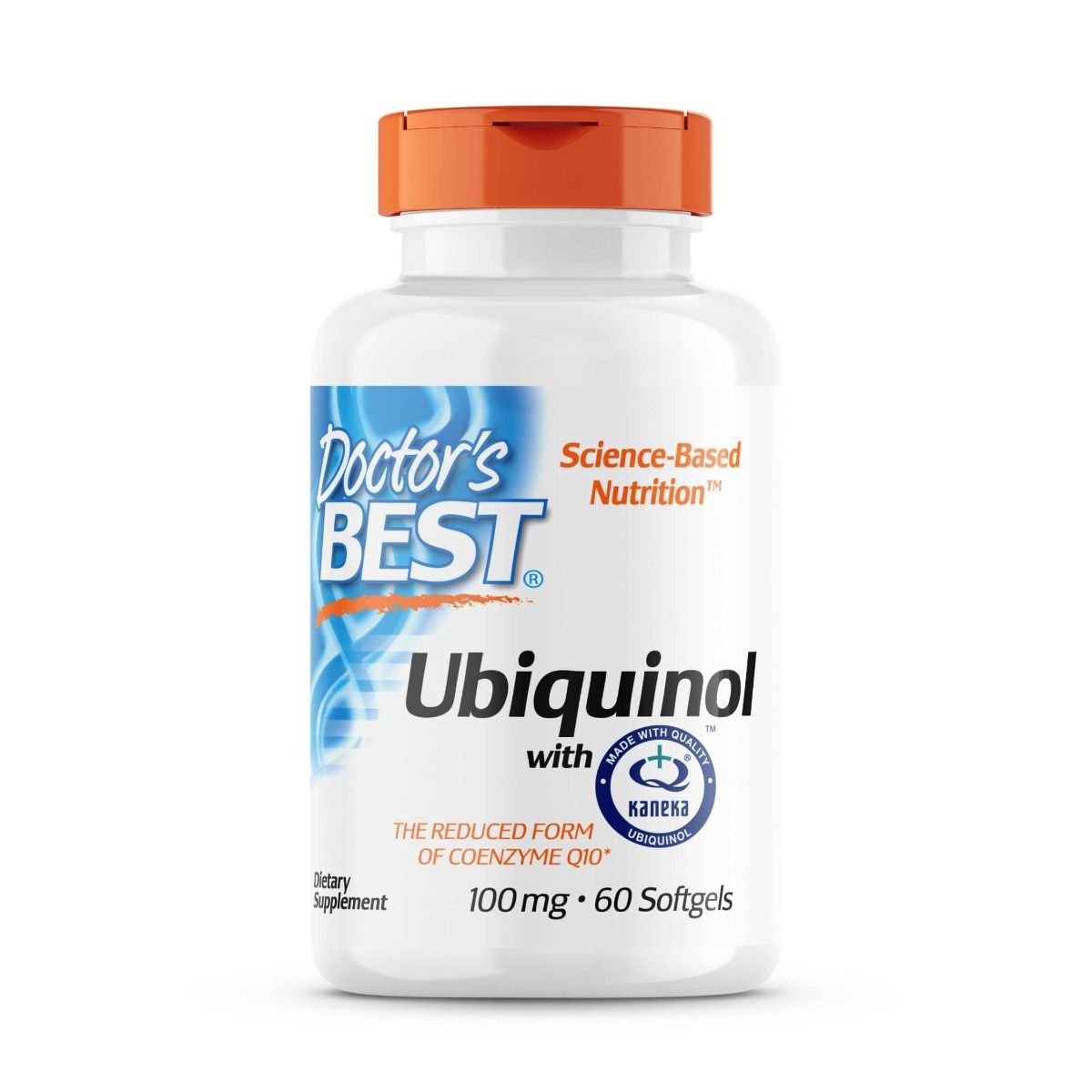 Doctor's Best Ubiquinol with Kaneka QH 100mg - 60 Softgels for Heart Health & Energy Support - Premium CoQ10 Supplement for Adults & Seniors - Perfect for Cardiovascular Wellness & Active Lifestyle
