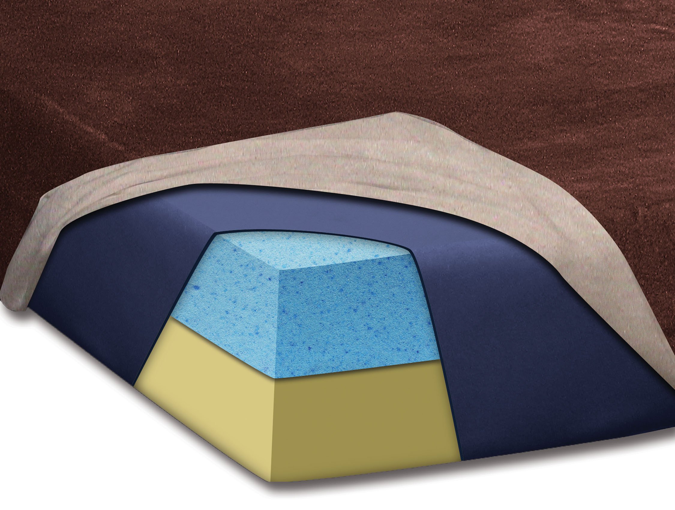 Furniture of America Pups Gel Memory Foam Pet Mattress - Orthopedic Support for Dogs, Tan, X-Large (40