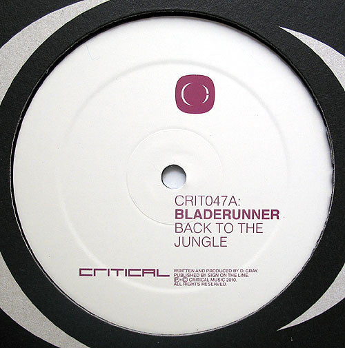 Bladerunner & Serum – Back To The Jungle / Who Jah Bless Vinyl Record – Critical Recordings CRIT047 – Jungle & Drum & Bass Music for DJ Sets & Club Nights