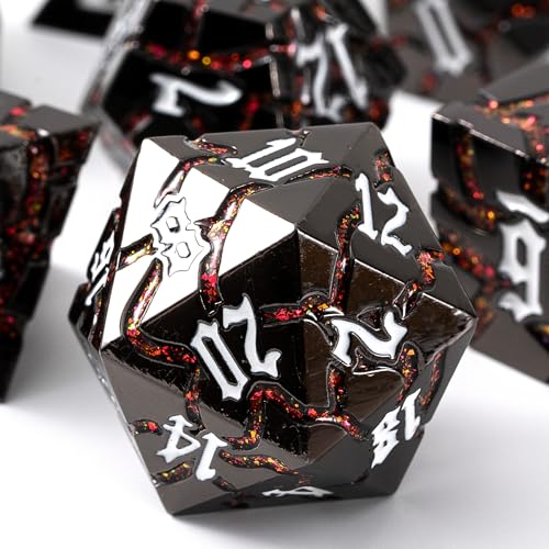 Gunmetal Red Glitter