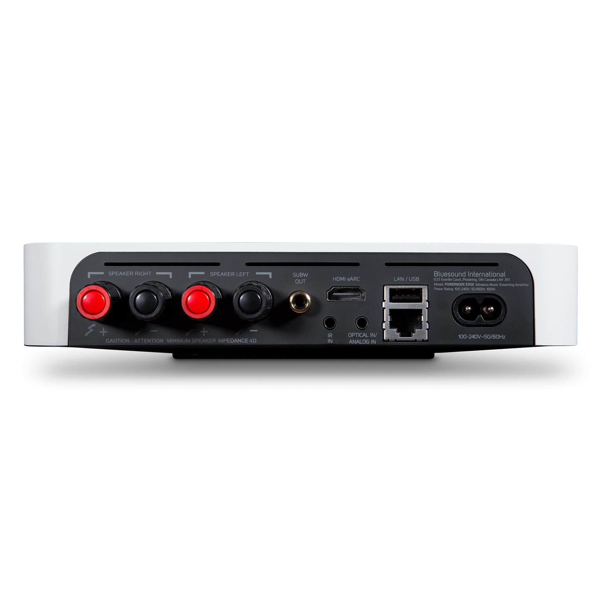 Bluesound POWERNODE Edge Hi-Fi Streaming Amplifier with Built-in DAC & Music Server - Perfect for Home Audio & Multi-Room Streaming
