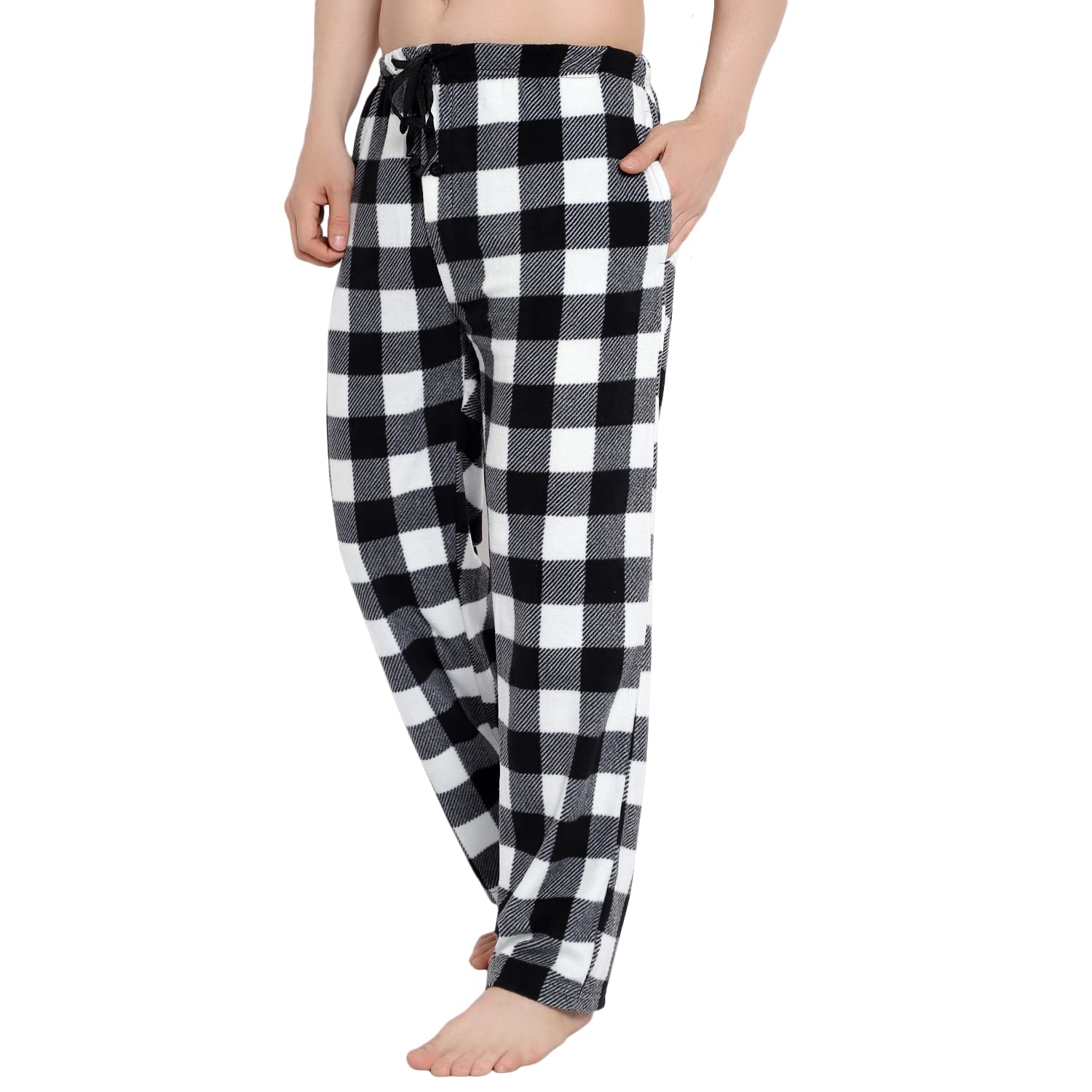 Cozy Boys Fleece Pajama Pants - Plaid Sleepwear for Big Boys Size 8-18 - Perfect for Christmas, Winter Nights & Sleepovers - Soft Holiday Pajamas for Kids & Teens