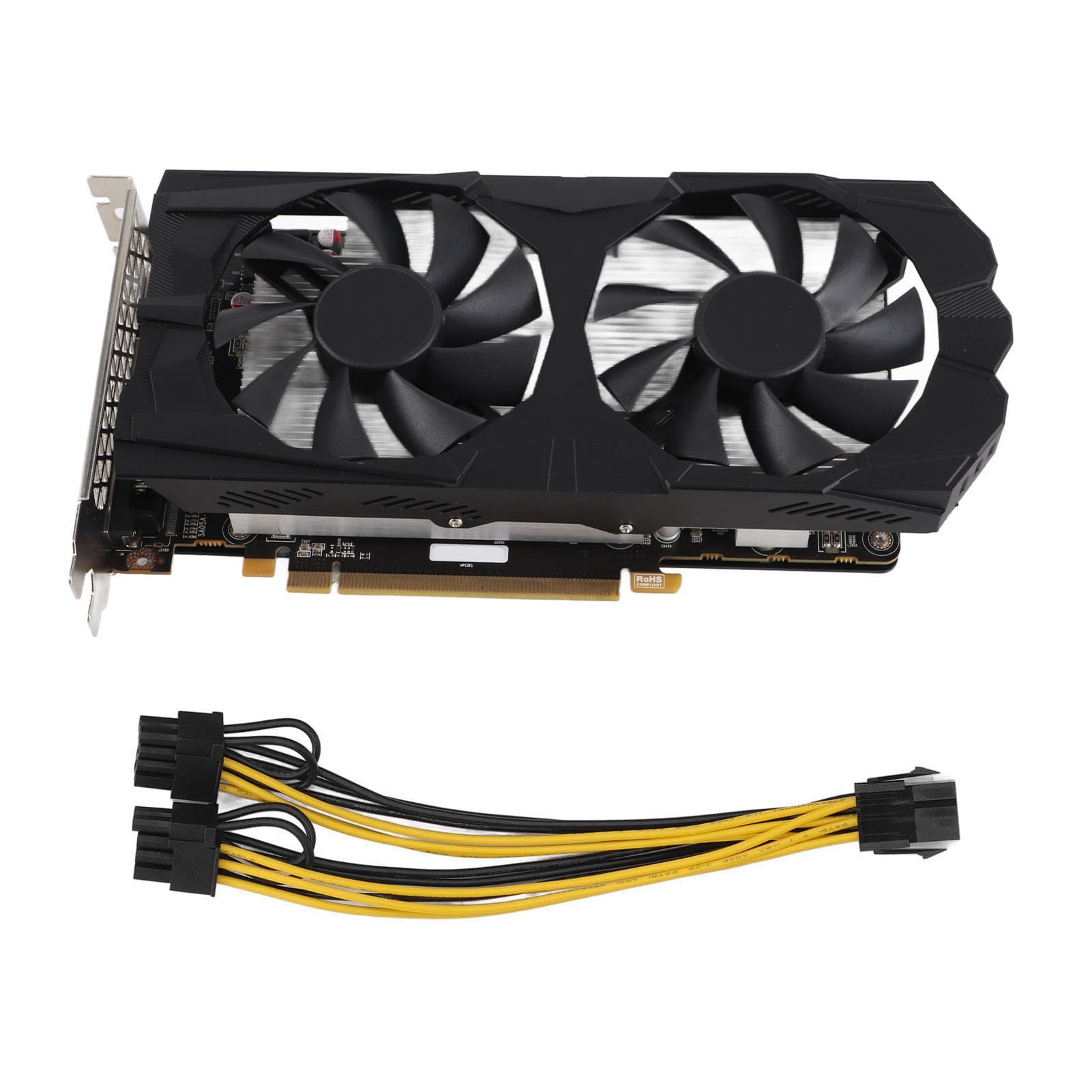 Jopwkuin RX580 8GB 256BIT GDDR5 Gaming Graphics Card - High Performance Silent Desktop GPU with Dual Cooling Fans for PC Gaming, Video Editing & 3D Rendering - Perfect for Fortnite, Call of Duty & Streaming