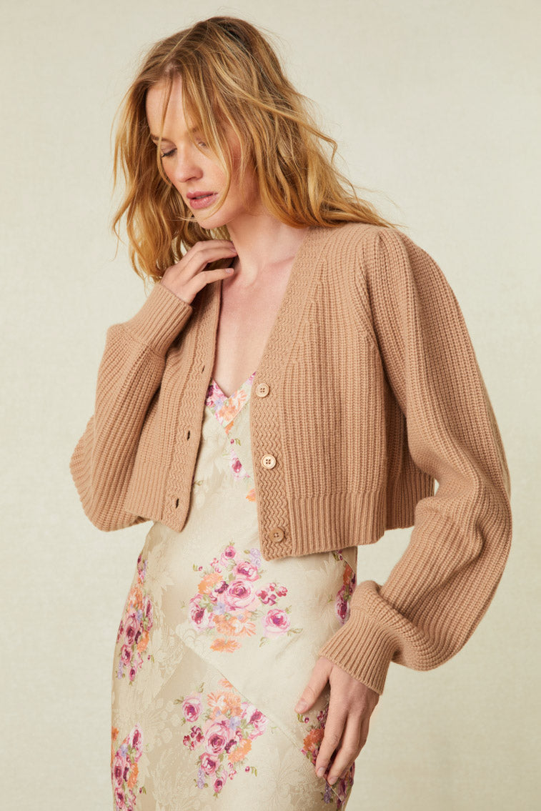 Avignon V Neck Crop Cardigan for Women - Soft Chunky Knit Open Front Sweater - Perfect for Fall, Winter & Layering Outfits