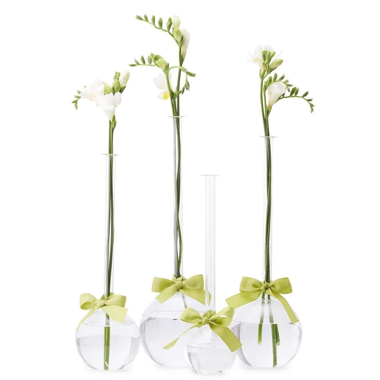 Stylish Set of 4 Modern Bubble Vases - Elegant Home Decor for Centerpieces, Wedding Decorations & Tabletop Displays