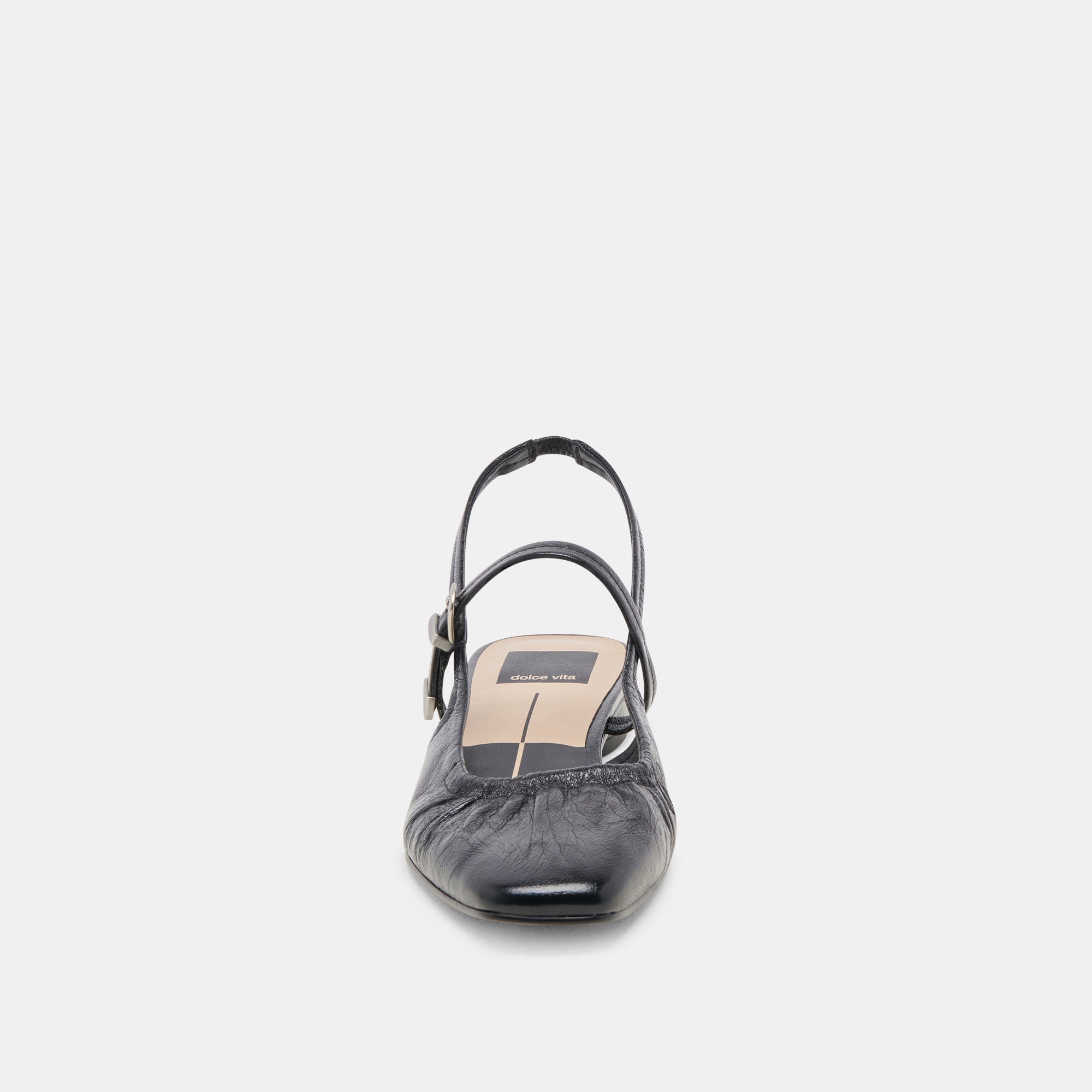 Rianne Flats Midnight Crinkle Patent Leather Women's Shoes - Stylish & Comfortable for Work, Parties & Everyday Wear | re:vita Collection