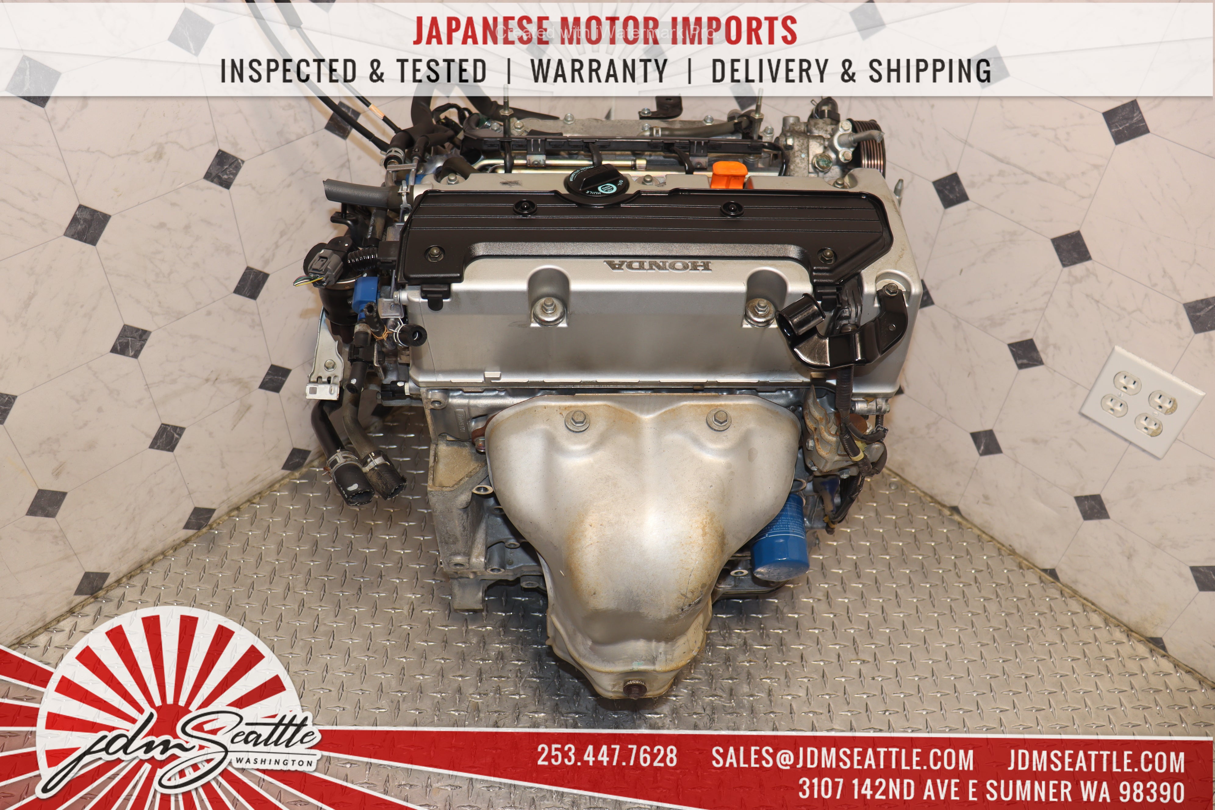 JDM K24A Engine 2003-2007 Honda Accord Element VTEC 2.4L K24 Motor - High Performance Replacement for Racing & Car Restoration Projects