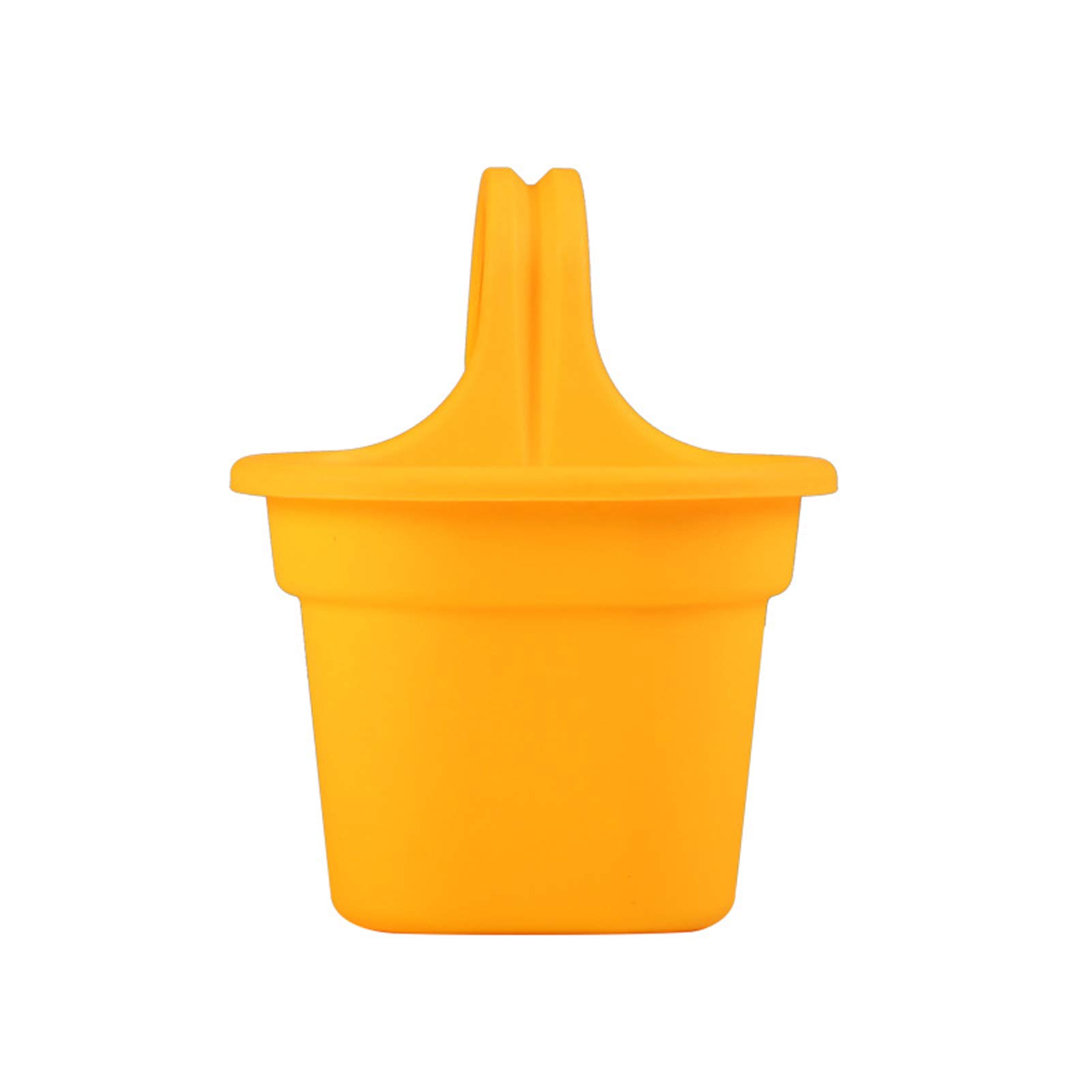 D-GROEE Hanging Flower Pots - Lightweight Portable Hanging Planters with Hooks for Indoor/Outdoor Plants - Perfect for Balcony, Garden, and Home Decor (Yellow)