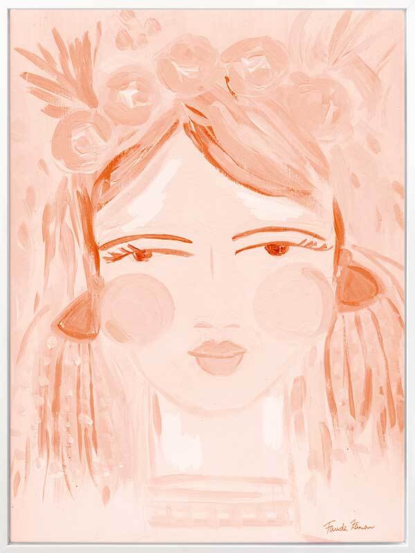Expressive Peach Canvas Art Print - Vibrant Wall Decor for Living Room, Bedroom & Office - Perfect for Home & Office Decor