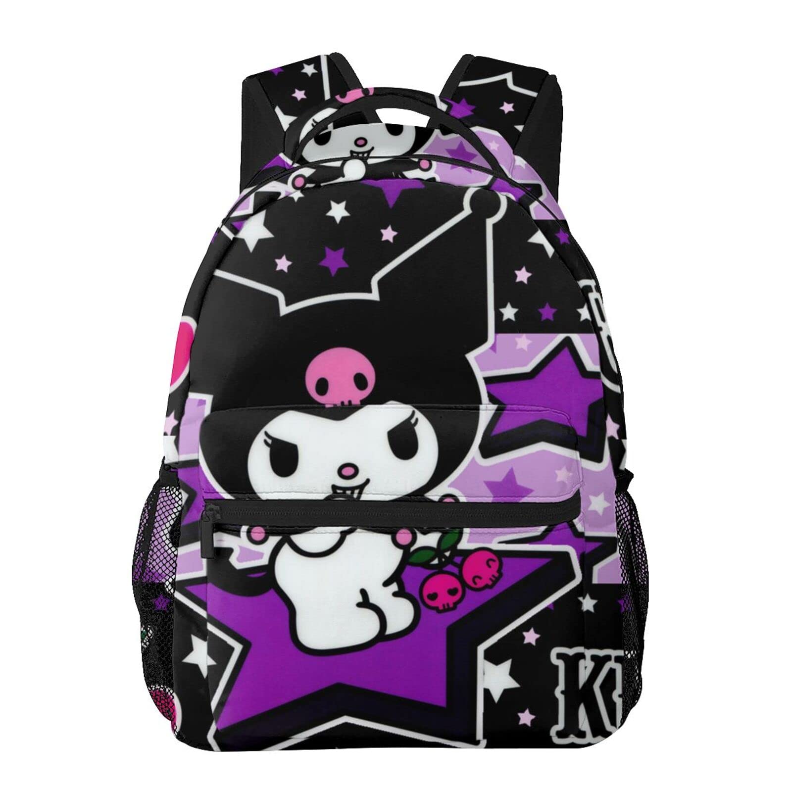 Cute My Melody and Kuromi Laptop Backpack - Durable 15.6 Inch School Bag for College Students, Anime Kawaii Backpack for Women & Girls - Perfect for University, Work, Travel and Daily Use