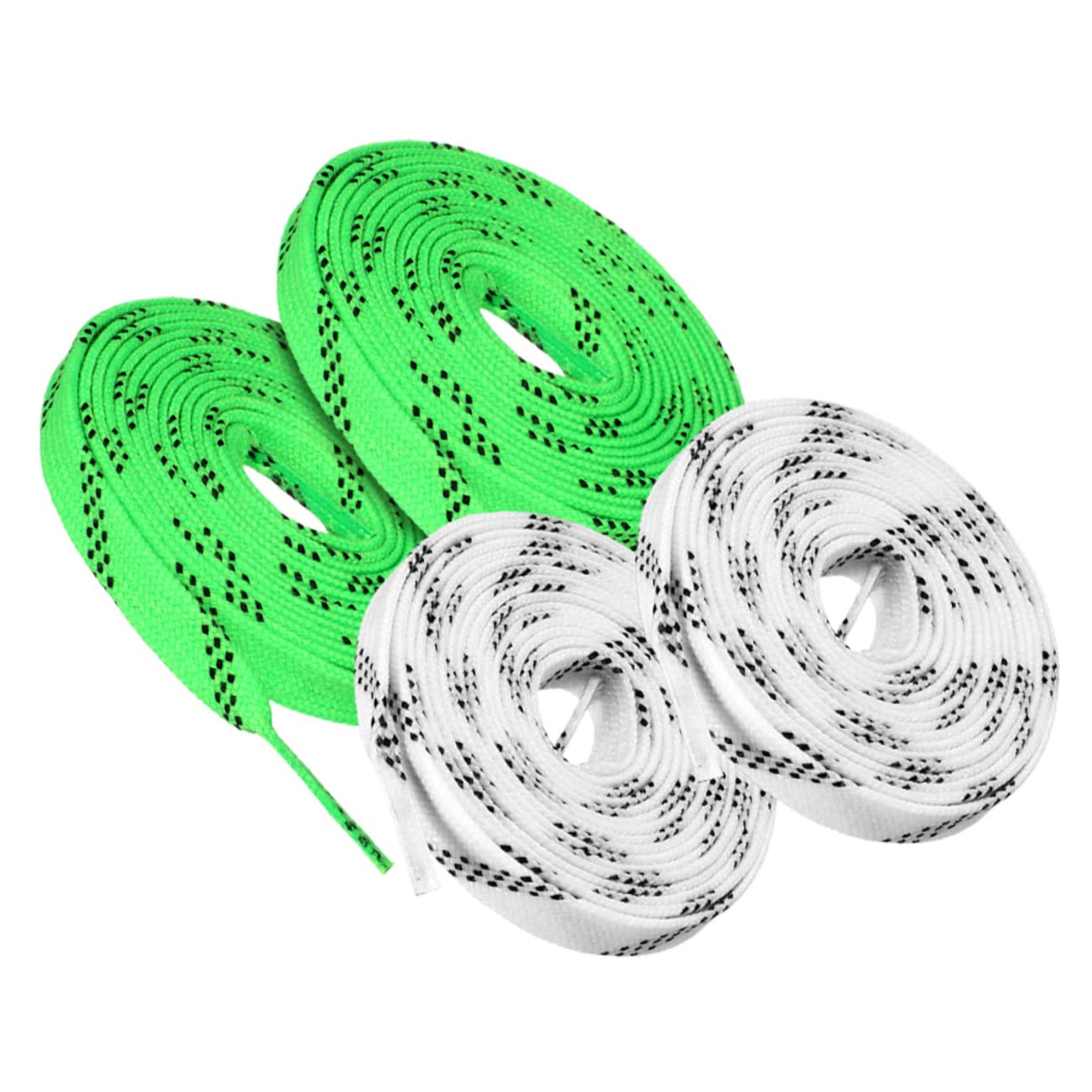 10 Pairs Sports Shoelaces - Durable Flat Laces for Ice Skates, Hockey Skates & Casual Shoes | Polyester Material for Long-Lasting Performance | Perfect for Figure Skating, Hockey Games & Everyday Wear