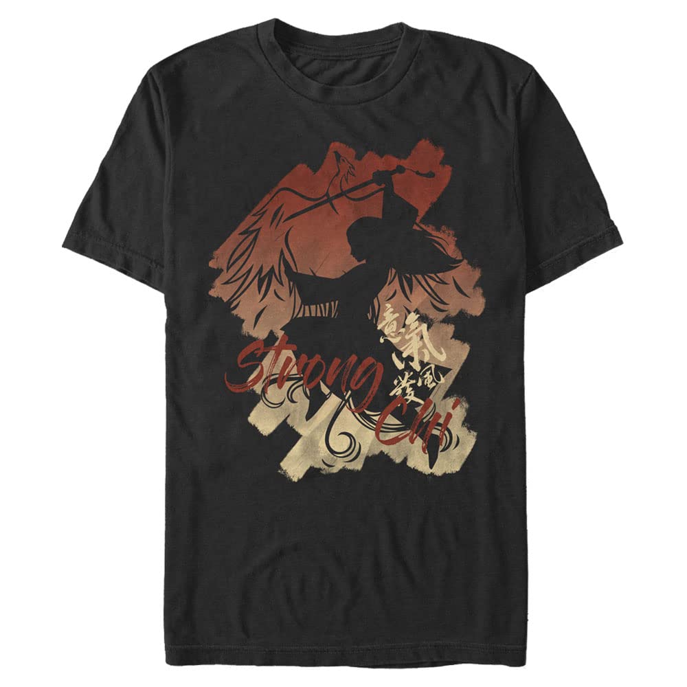 Disney Big & Tall Mulan Strong Chi Men's Short Sleeve T-Shirt - Comfortable Cotton Tee for Casual Wear & Cosplay