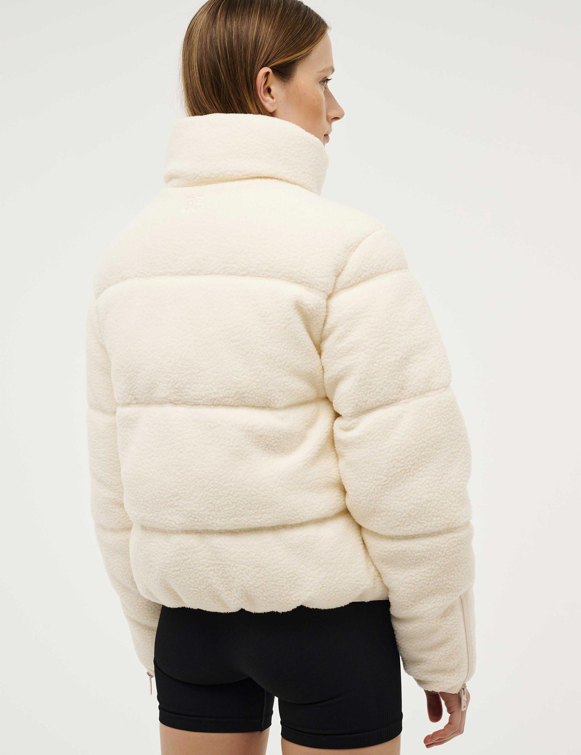 Fortune Sherpa Jacket for Women - Cozy Fleece Lined Winter Coat in Whisper White - Perfect for Outdoor Adventures and Casual Wear