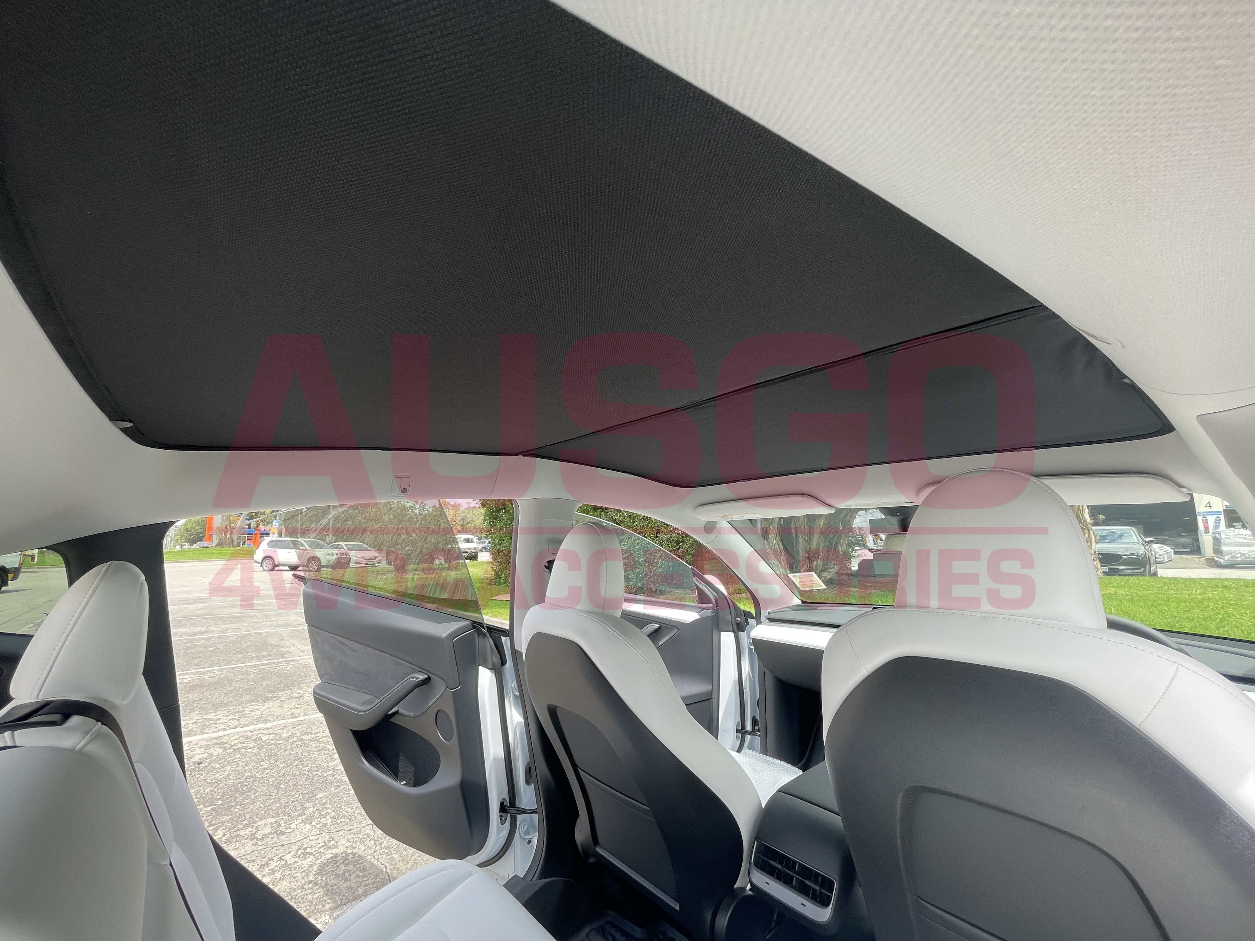 Premium Glass Roof Sunshade for Tesla Model Y (2022-2025) - UV Protection & Heat Reduction - Perfect for Summer Driving & Road Trips