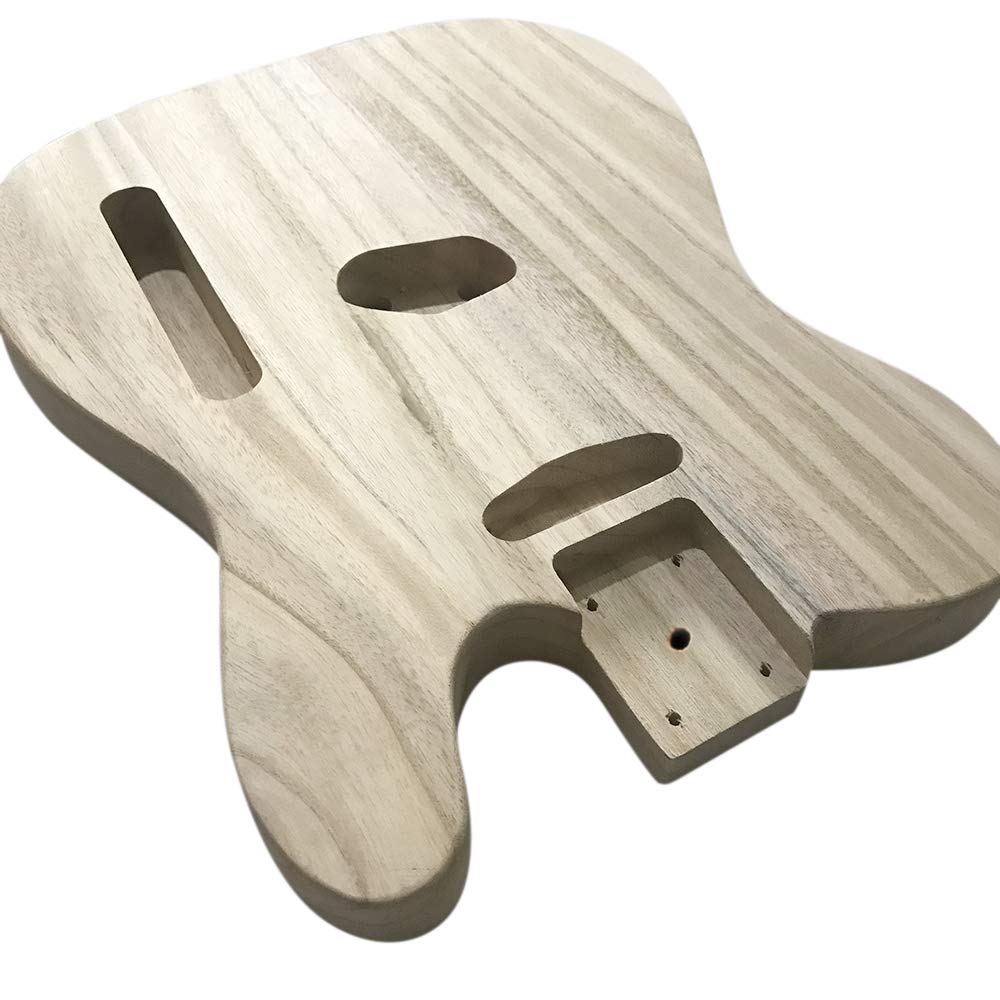 Premium Maple Electric Guitar Body for TL Style - DIY Polished Wood Electric Guitar Barrel Kit | Perfect for Home Studio Recording, Live Performances & Custom Guitar Builds
