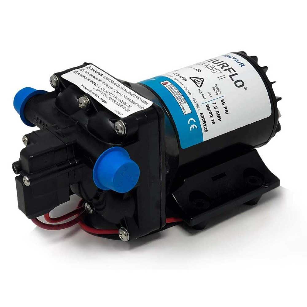 Shurflo by Pentair Aqua King II 12V Fresh Water Pump 3.0 GPM - Heavy Duty Marine & RV Water System for Boats, Campers, Off-Grid Living