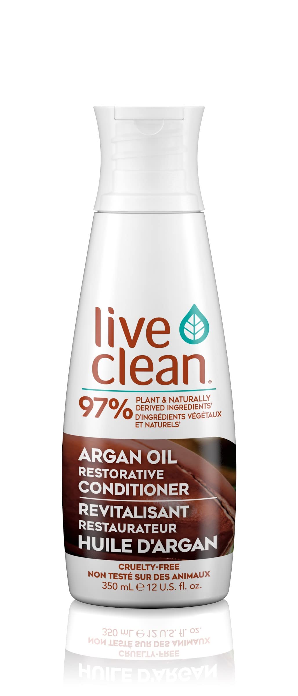 Live Clean Argan Oil Restorative Conditioner for Dry & Damaged Hair - 12 oz | Hydrating & Repairing Hair Treatment for Smooth, Shiny Locks | Perfect for Daily Use & Salon-Quality Results at Home