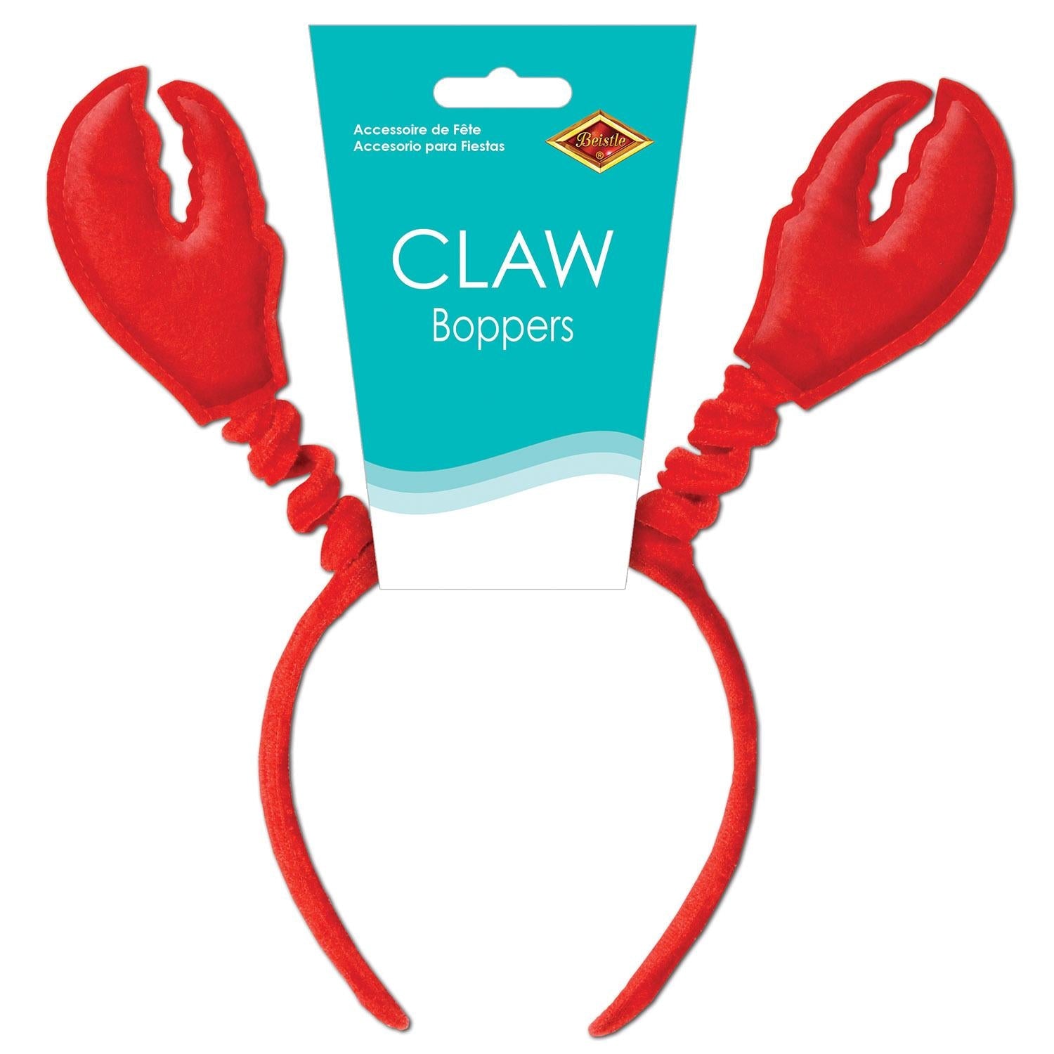 12 Pack Beistle Luau Party Claw Boppers - Colorful Inflatable Hawaiian Party Favors for Beach Luau, Pool Party & Summer Celebrations