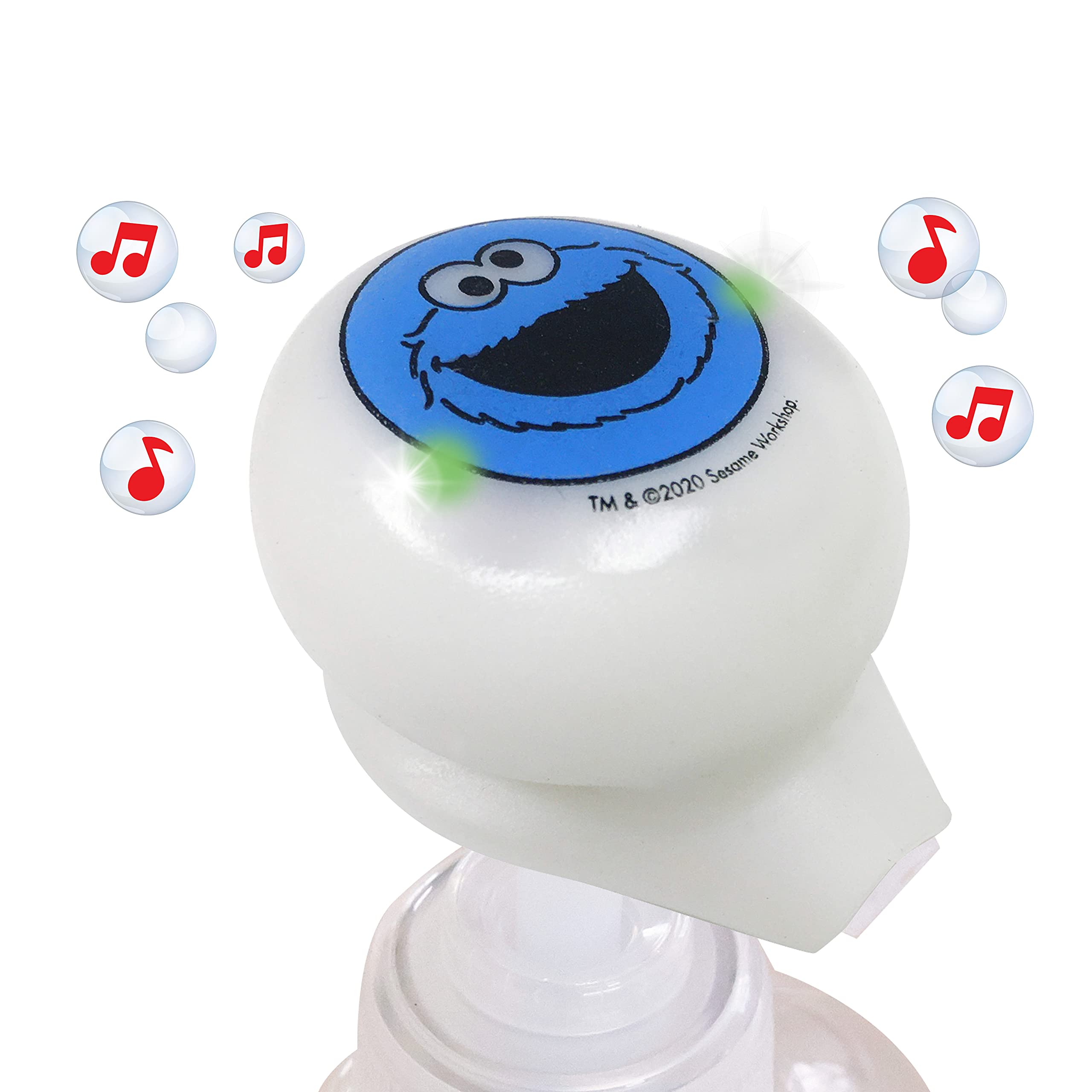 Sesame Street Cookie Monster Musical Soap Dispenser with Timer - Fun Hand Wash Timer for Kids, Perfect for Bathroom & Kitchen Sink - Great Gift for Toddlers & Preschoolers