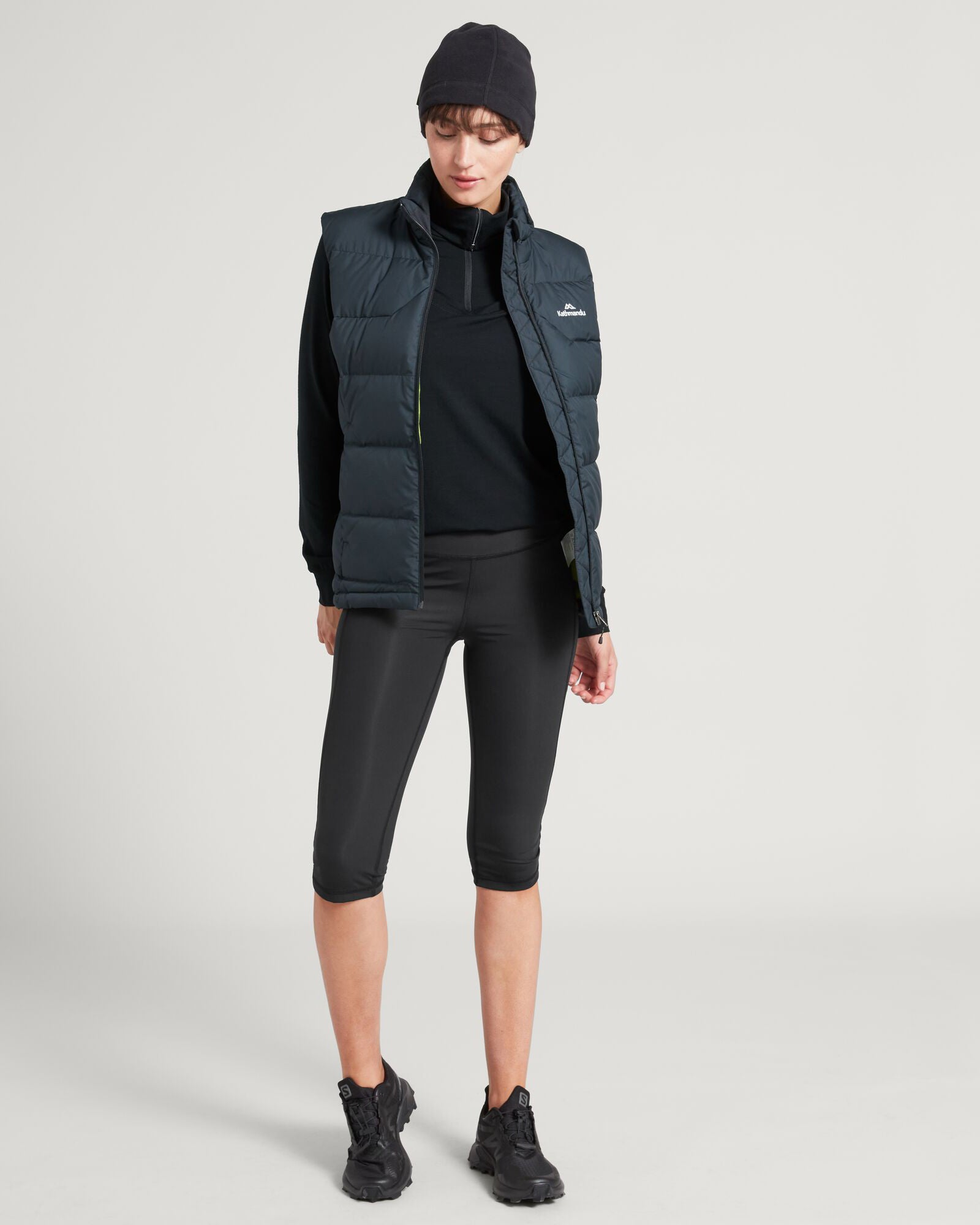 Women's Epiq Down Vest - Lightweight Warm Winter Puffer Jacket for Outdoor Activities | Black | Perfect for Hiking, Skiing & Cold Weather Fashion