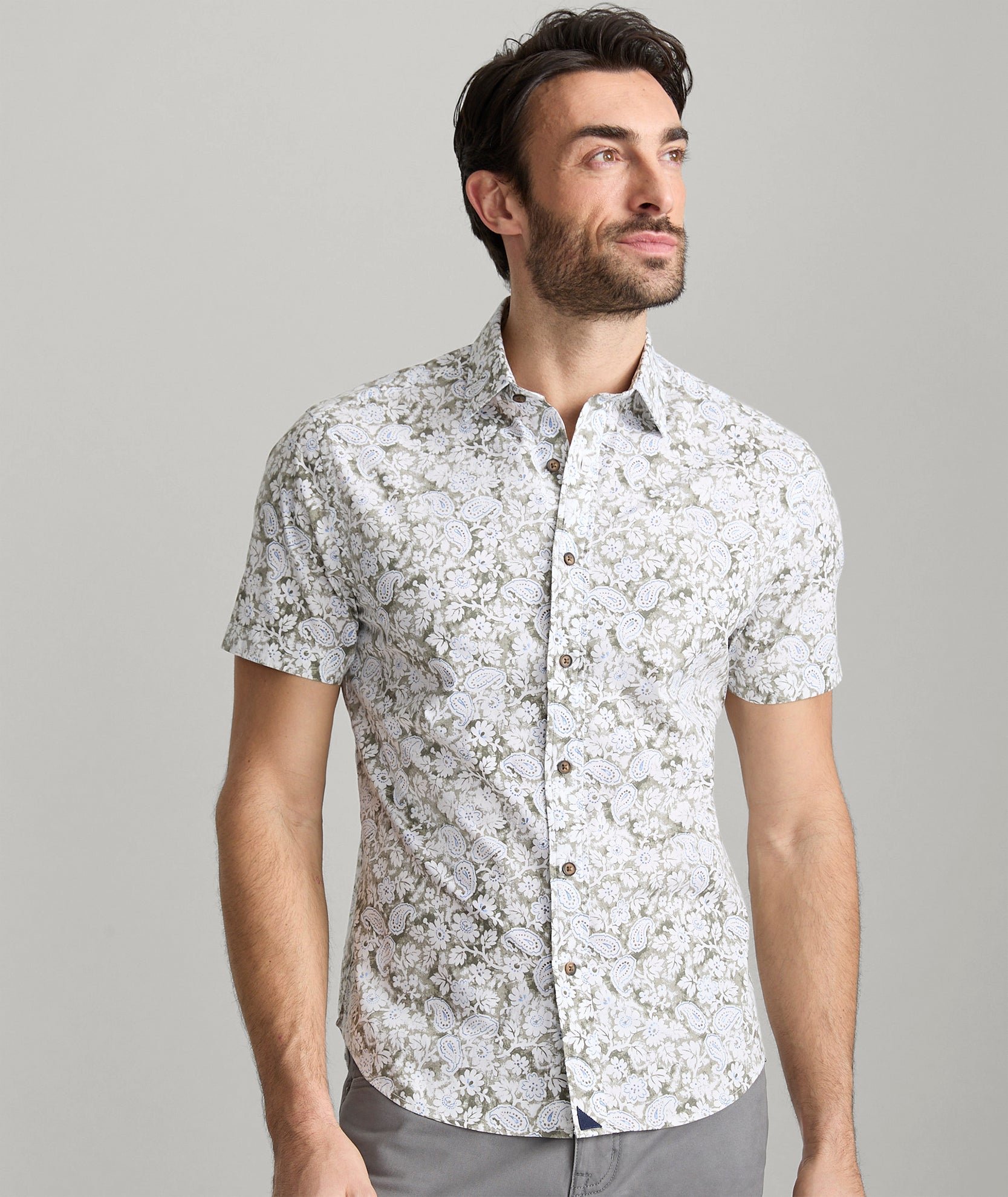 Breathable Stretch Cotton Short Sleeve T-Shirt for Men - Comfortable Casual Wear for Summer, Gym & Outdoor Activities