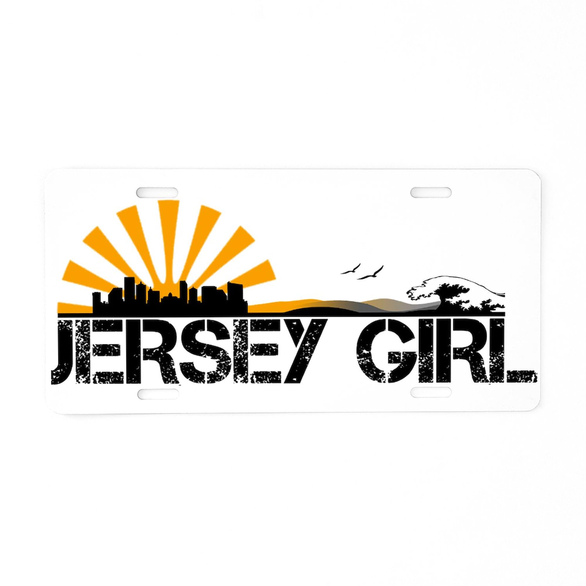 Jersey Girl Aluminum License Plate - Custom Front Vanity Tag for Cars & Trucks - Perfect for State Pride, Personalization & Unique Car Decor