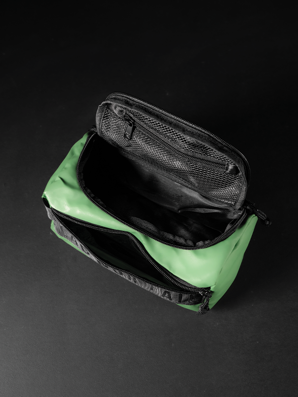 Momentum 2.5L Waterproof Toiletry Bag for Travel - Green | Compact Cosmetic Organizer for Toiletries, Makeup & Shampoo | Perfect for Camping, Gym & Weekend Getaways