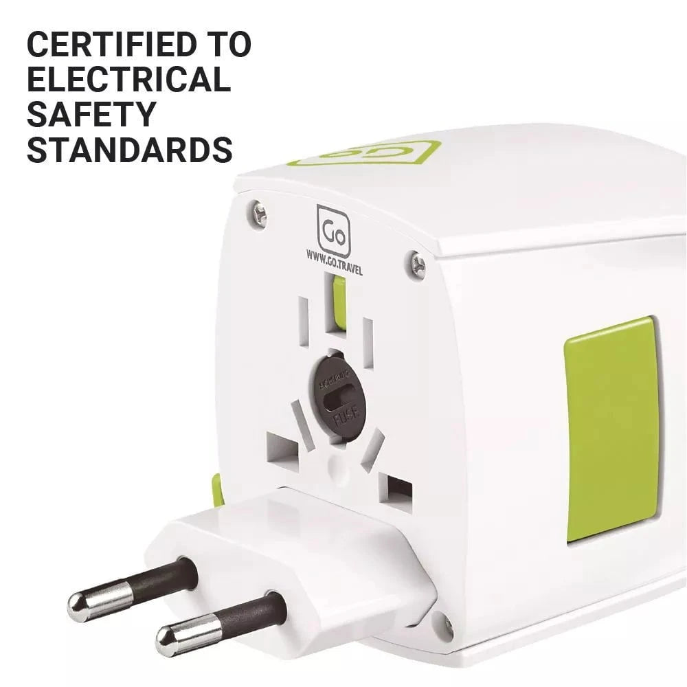 Universal Worldwide Travel Adapter - International Power Plug Converter for USA, UK, EU, AU - Perfect for Business Trips & Vacations