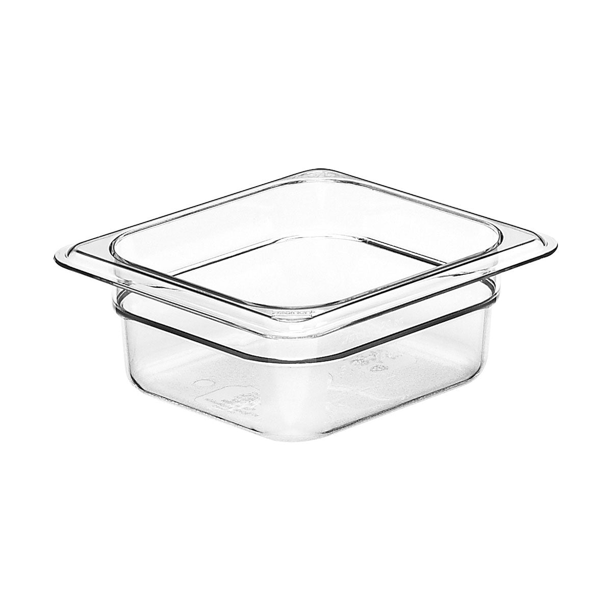 Cambro 62CW135 Camwear 1/6 Size Clear Food Pan - 2.5