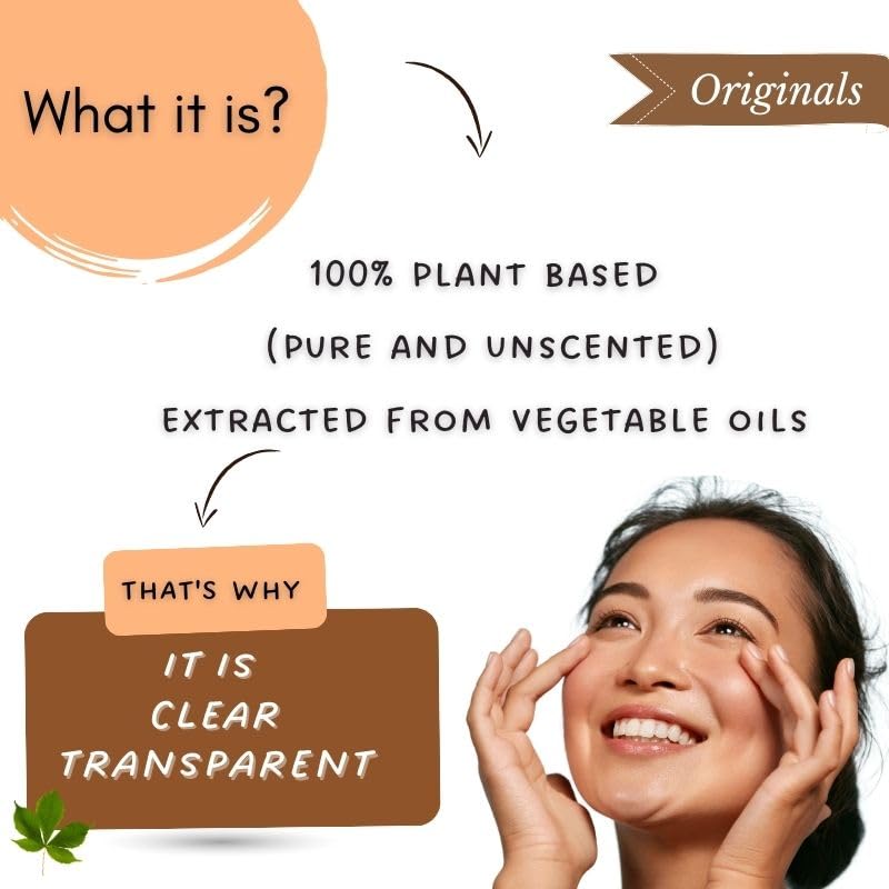 Pure & Unscented Plant-Based Glycerin for Face & Body Care - Mystiq Living 100ml | Hydrating Skin Moisturizer for Dry Skin, DIY Beauty Recipes & Sensitive Skin Care